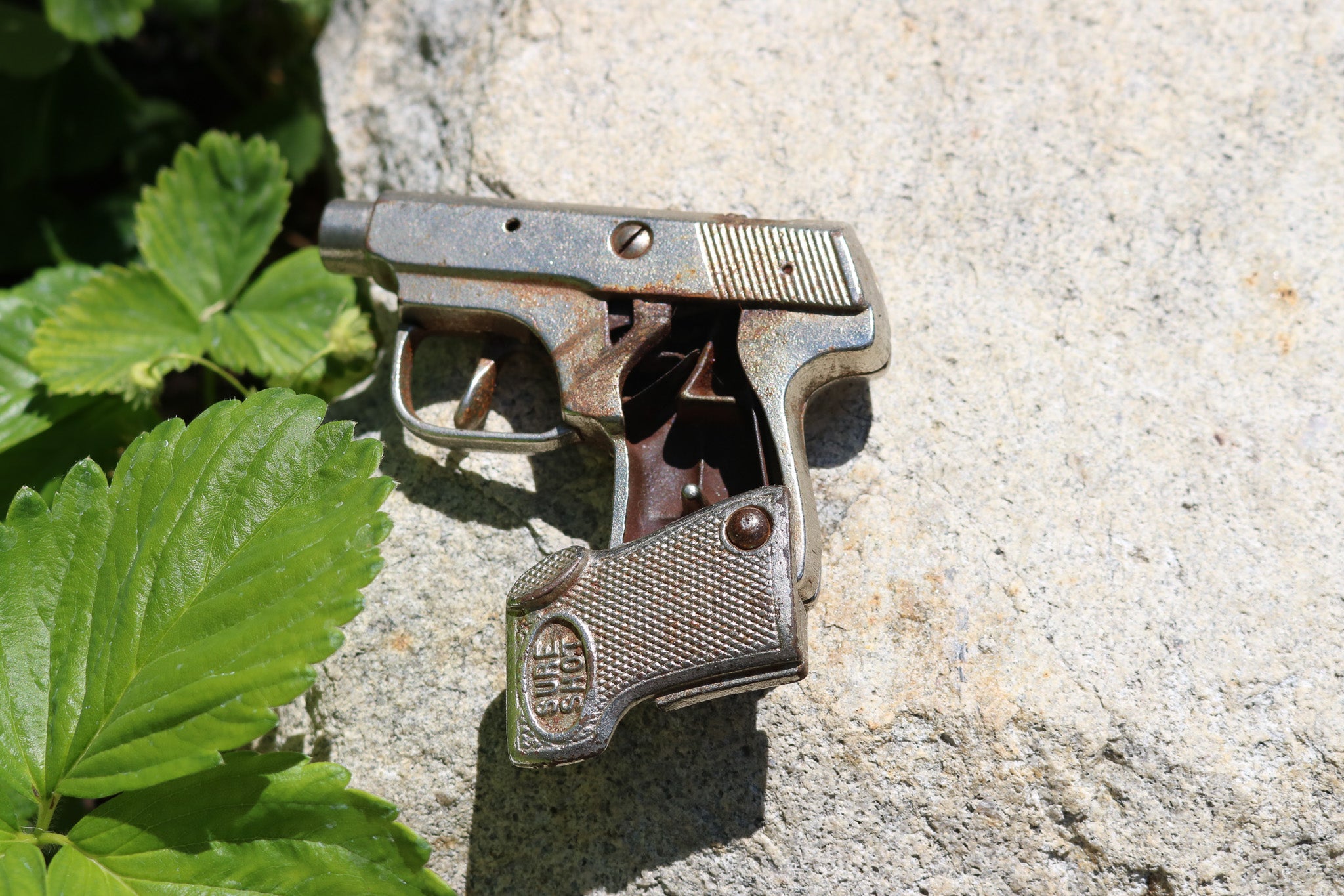 1940's Hubley Die Cast "Sure Shot" Kids Toy Cap Gun, Vintage Pistol