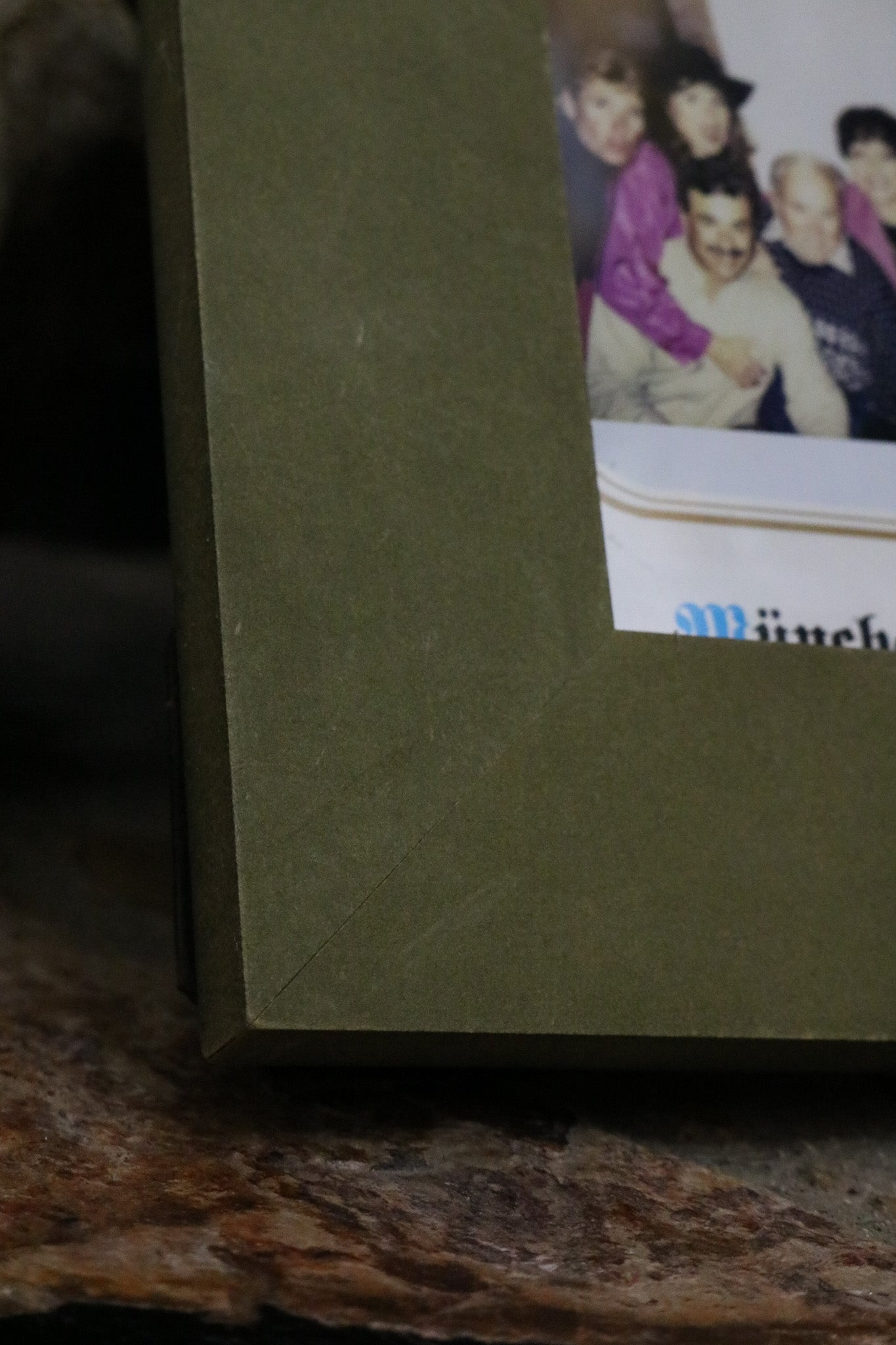 Green Stained Wood 5 1/2" x 3 1/2" Picture Frame