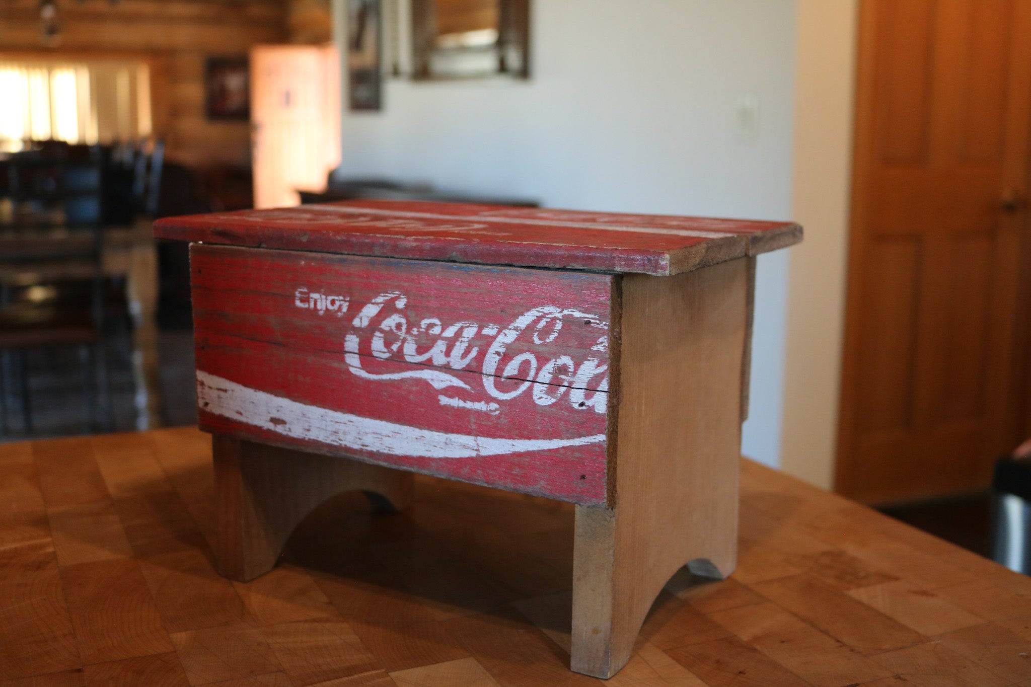 Handmade Toy Bench From Wooden Coca-Cola Crates