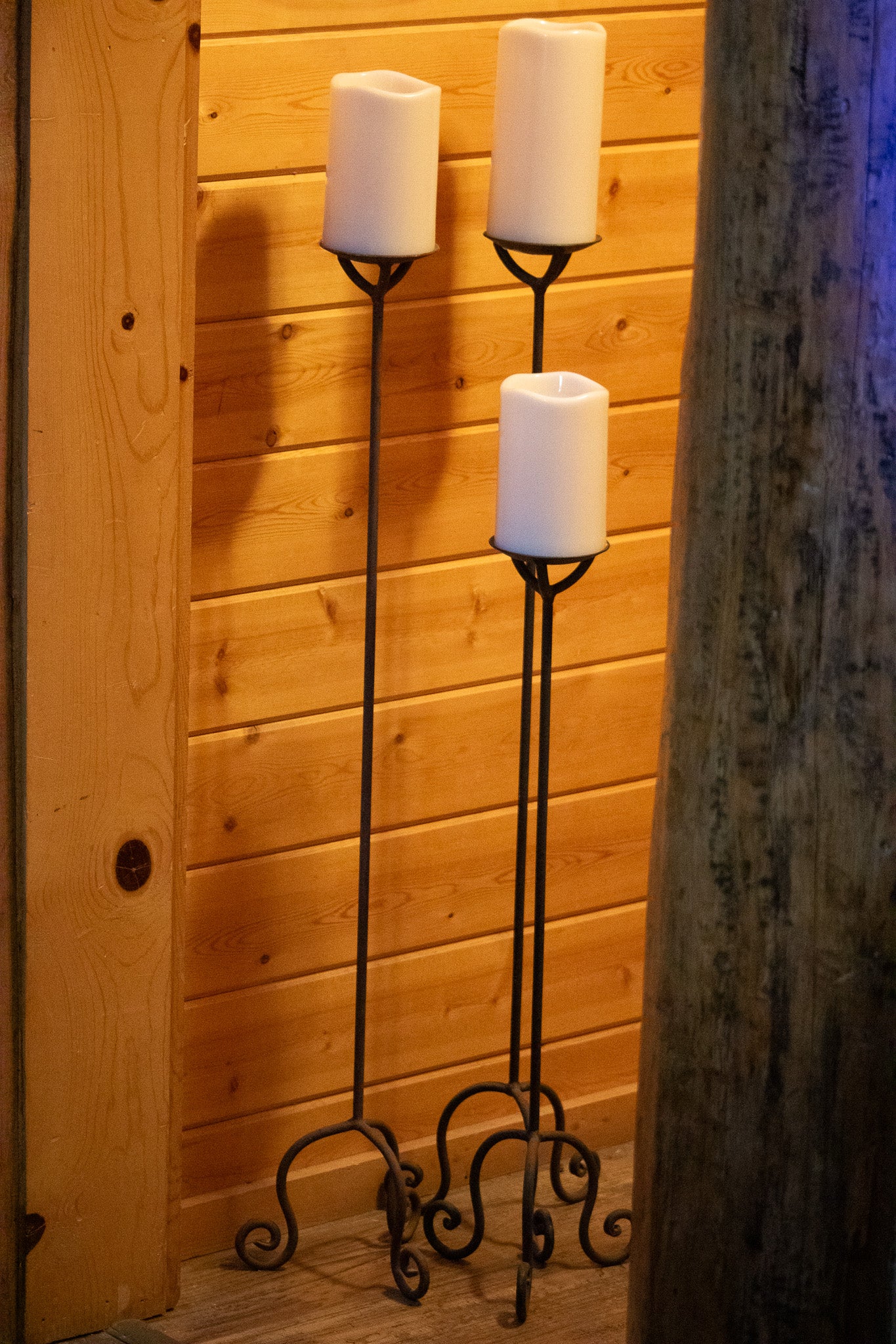 Set of 3 Metal Candle Holders