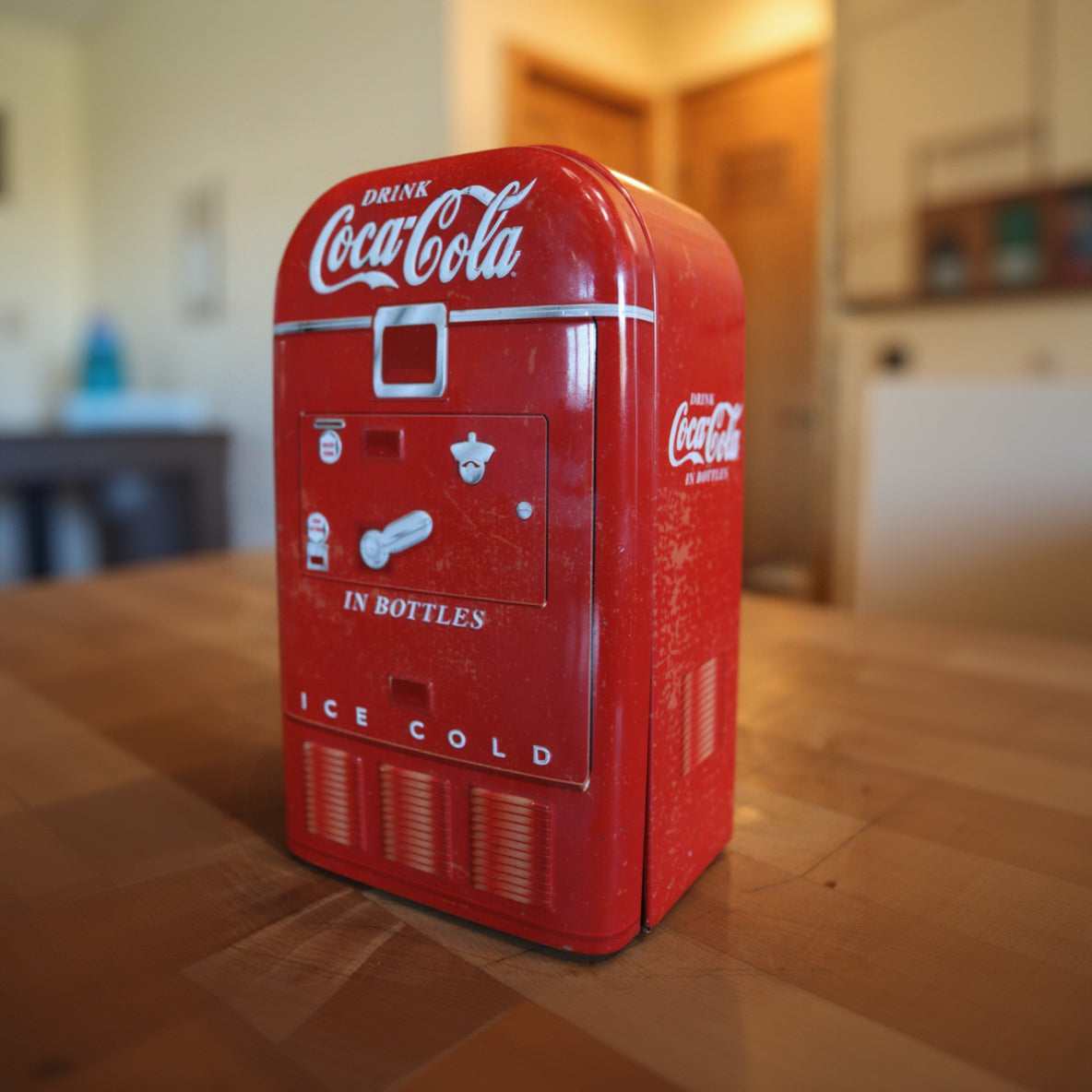 Vintage Coca Cola Vending Machine Tin