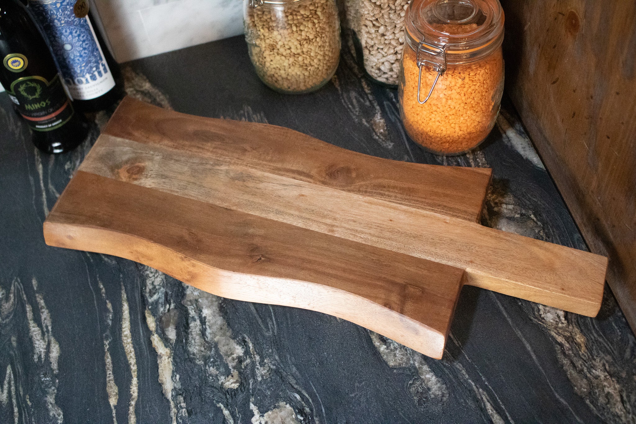 Serving Charcuterie Board with Raised Feet