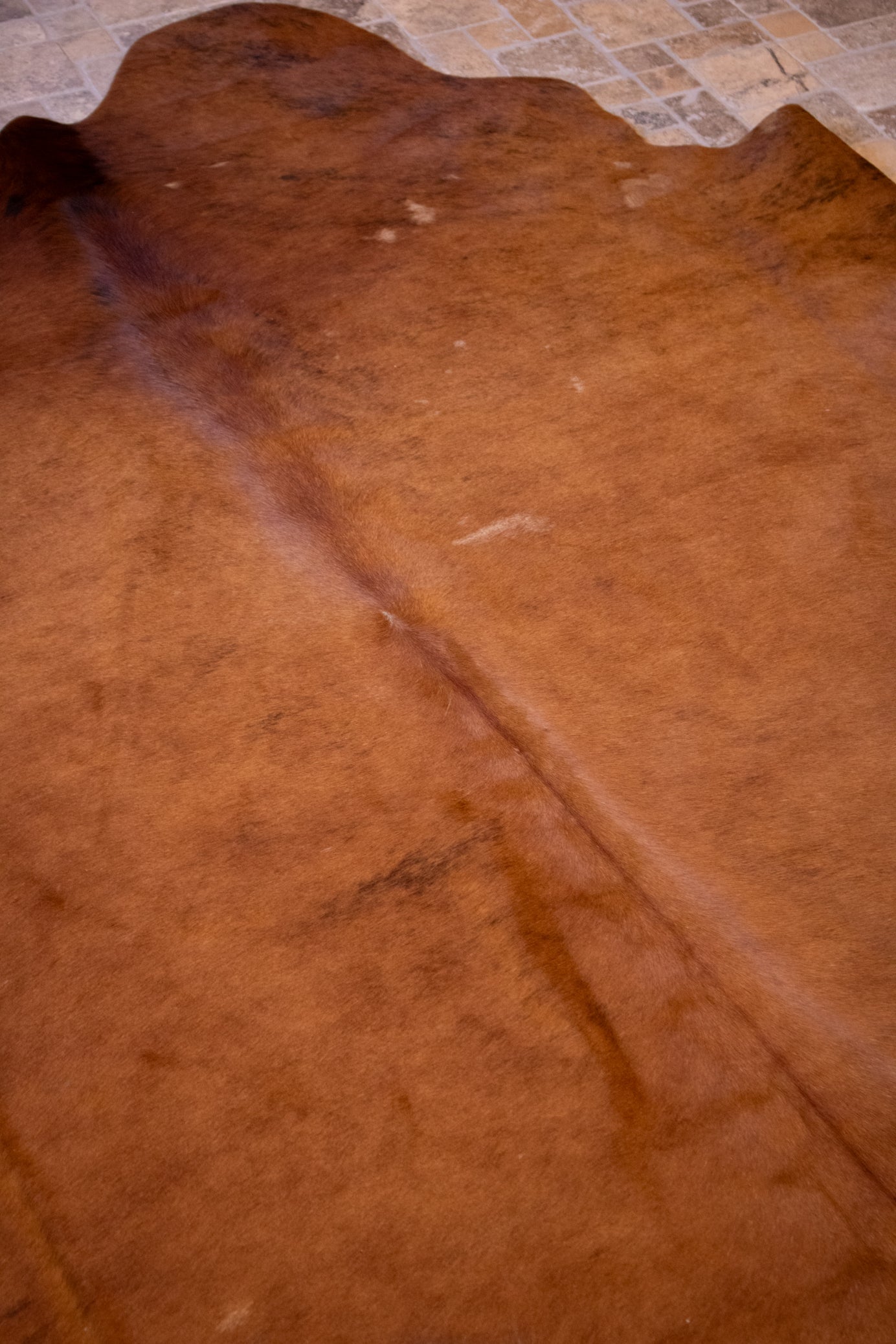Dark Mahogany Cowhide Rug – Elegant and Timeless Design