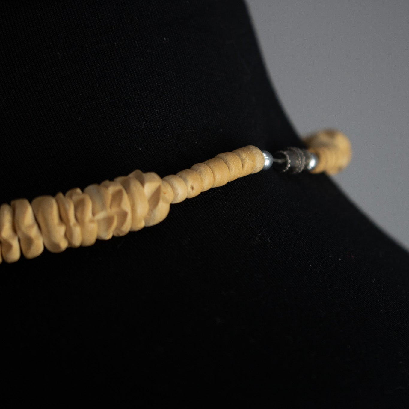 Unique Wooded Beaded Necklace