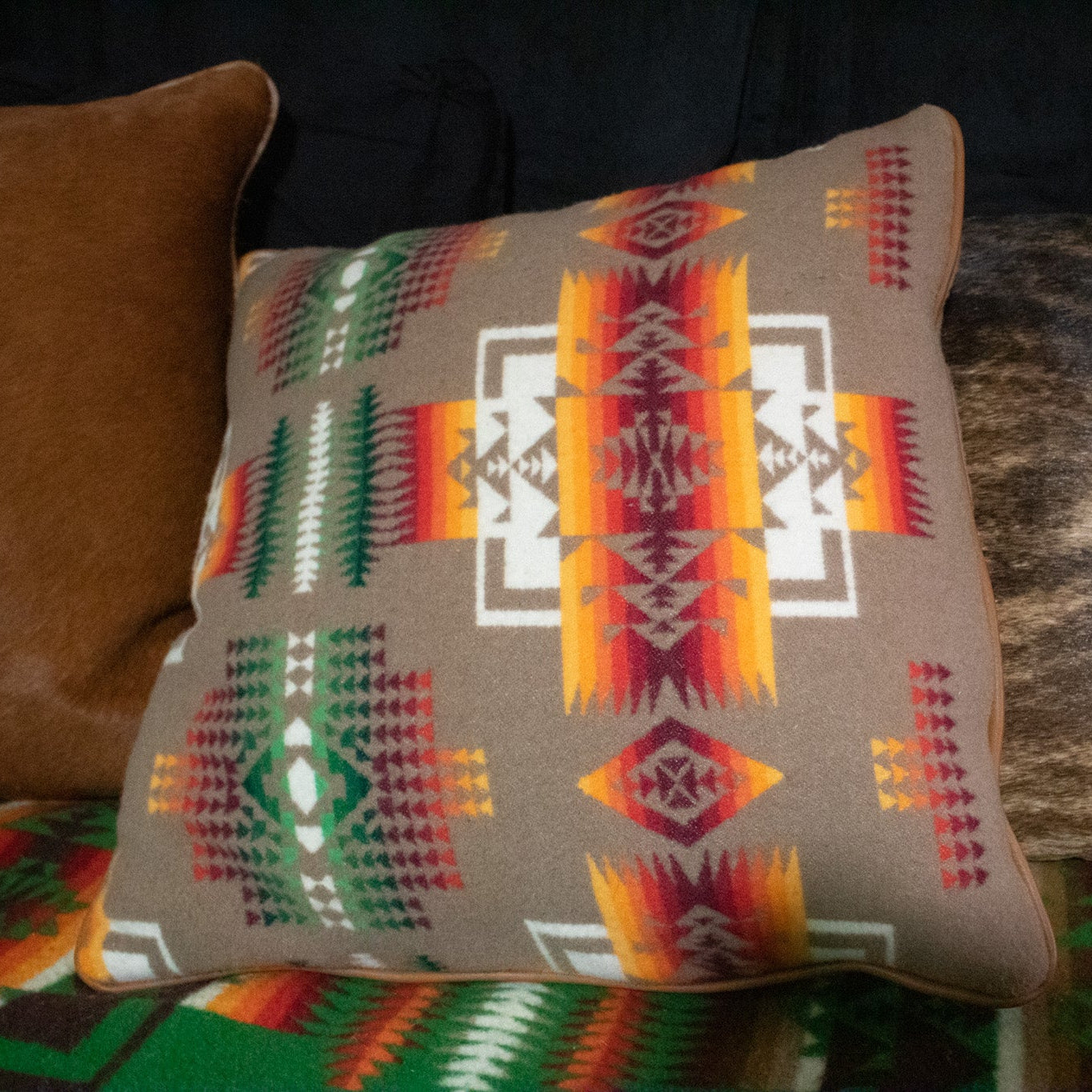 Decorative Pendleton Fabric Throw Pillow