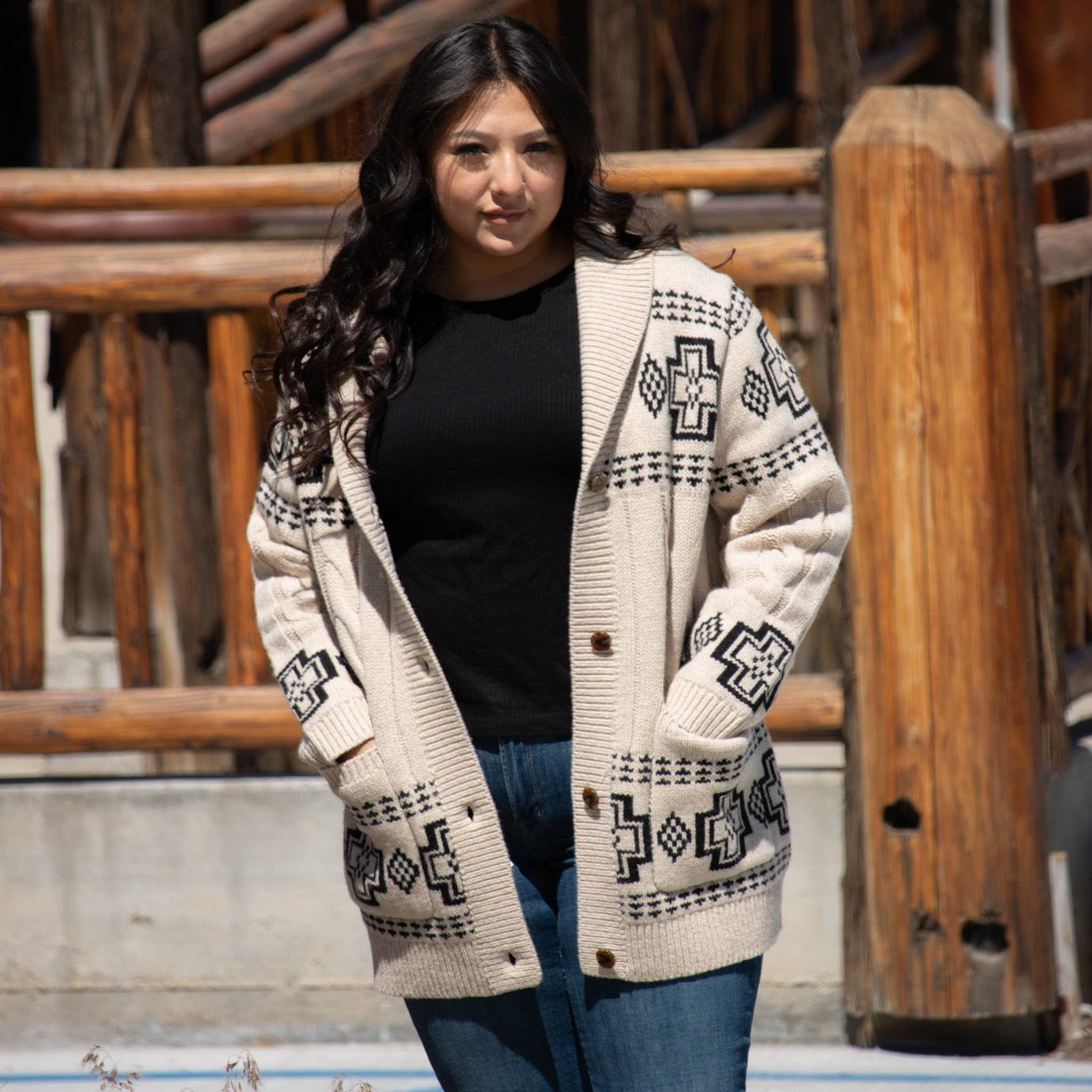 Pendleton Wool Topper Coat Jacket Sweater