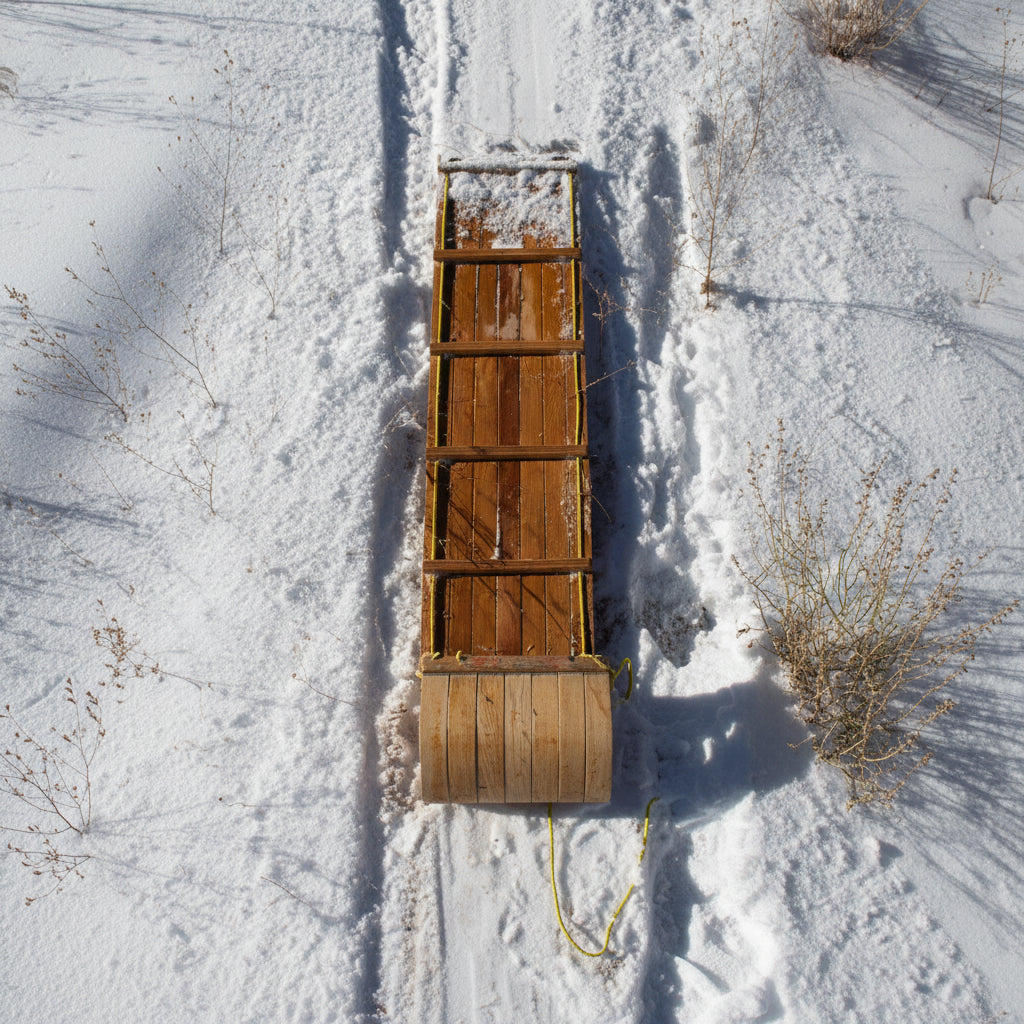 Antique Mohawk Wood Toboggan