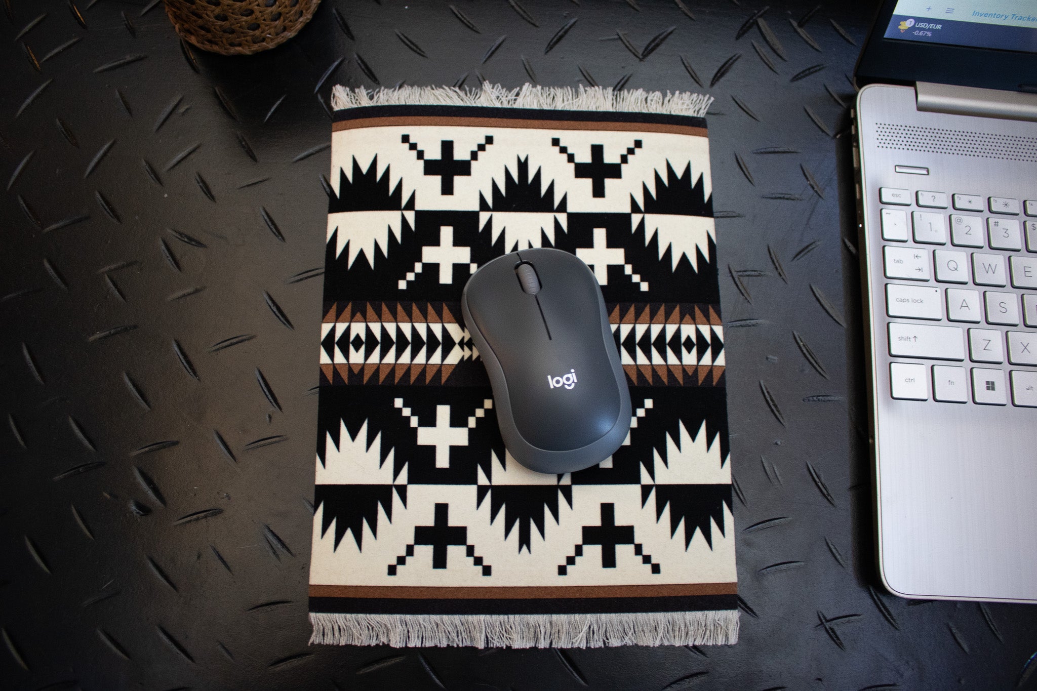 Pendleton Computer Mouse Rug Pad Featuring Spider Rock Pattern