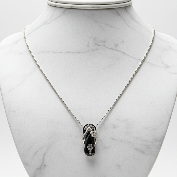 Palm Tree Sandal Necklace