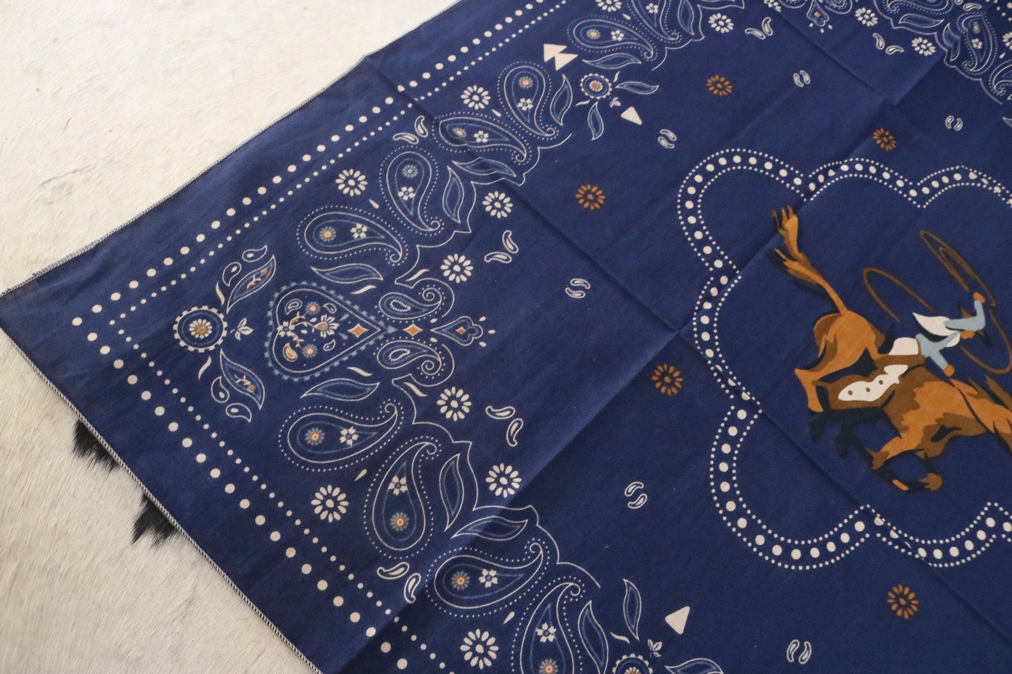 Dark Blue Pendleton Cowboy Bandana