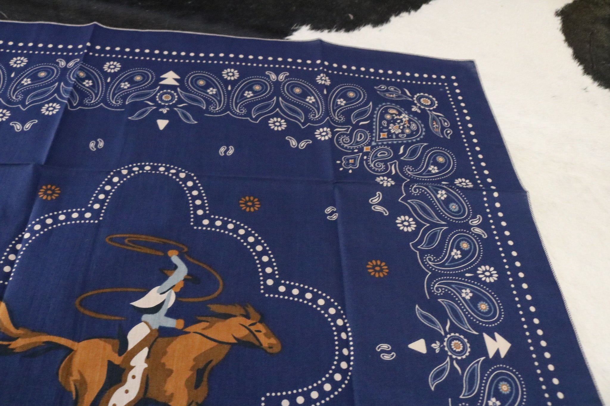 Dark Blue Pendleton Cowboy Bandana