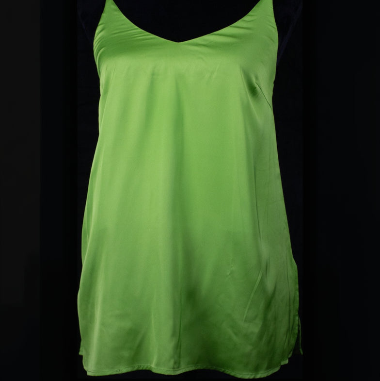 Joie Neon Green Spaghetti Strap - Gold Chain Straps Size Extra Small