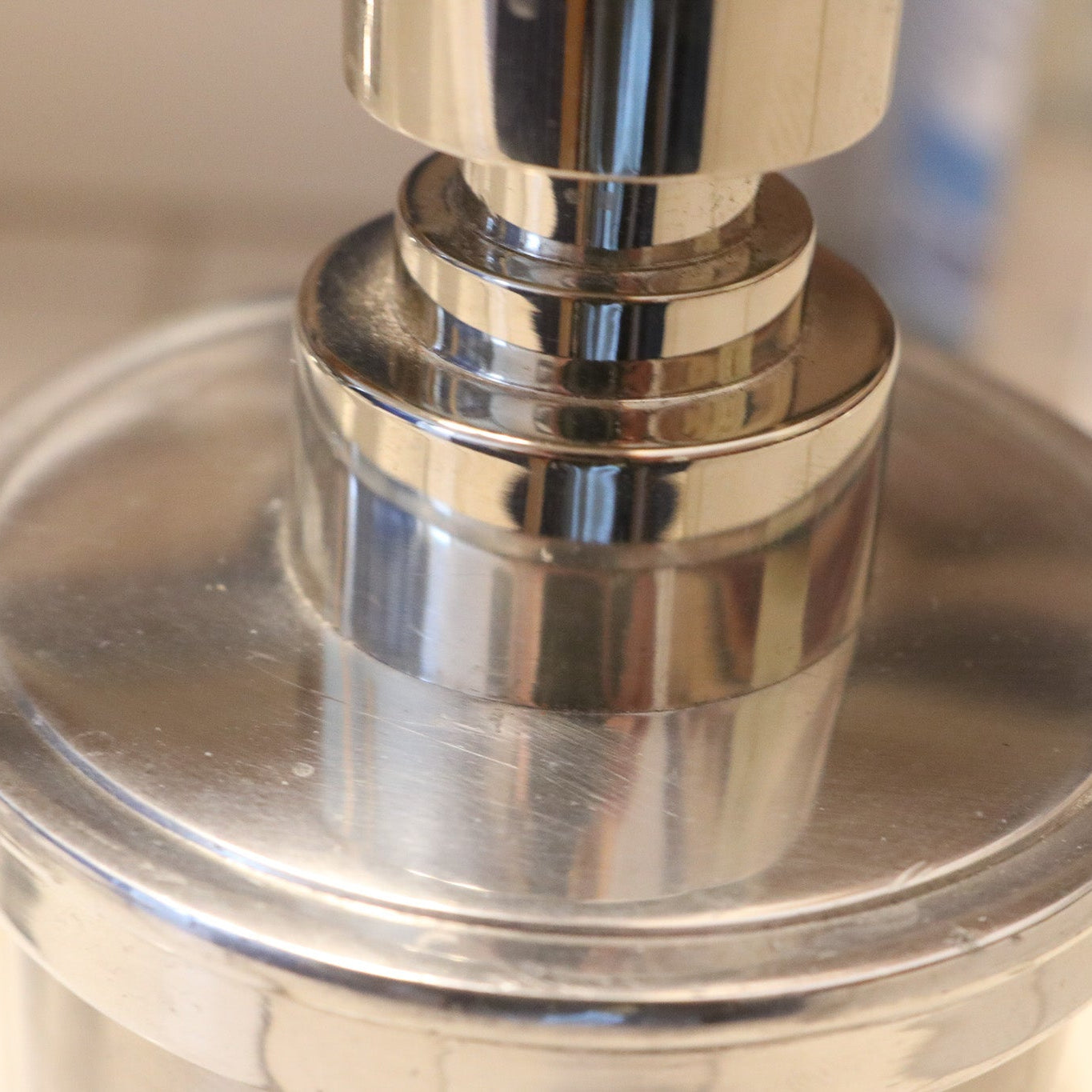 Sleek Chrome Soap Dispenser Modern and Elegant Design