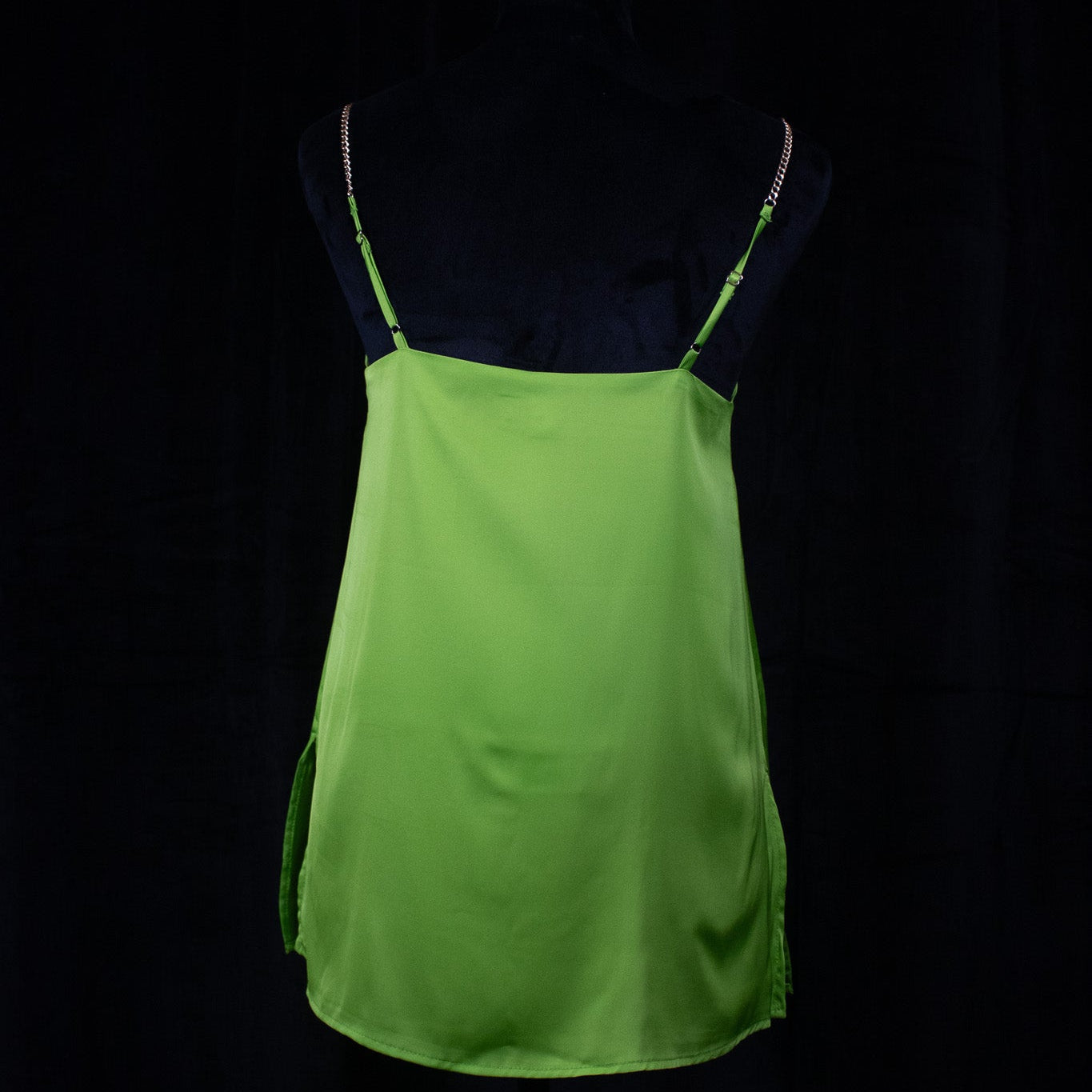 Joie Neon Green Spaghetti Strap - Gold Chain Straps Size Extra Small