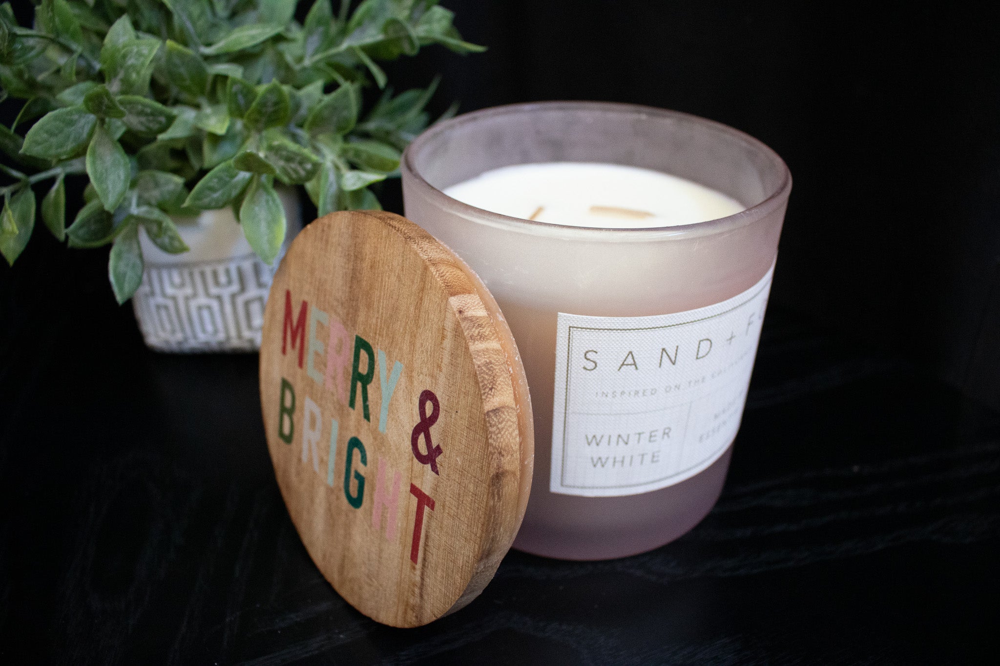 Sand & Fog Merry & Bright Winter Candle White Collection