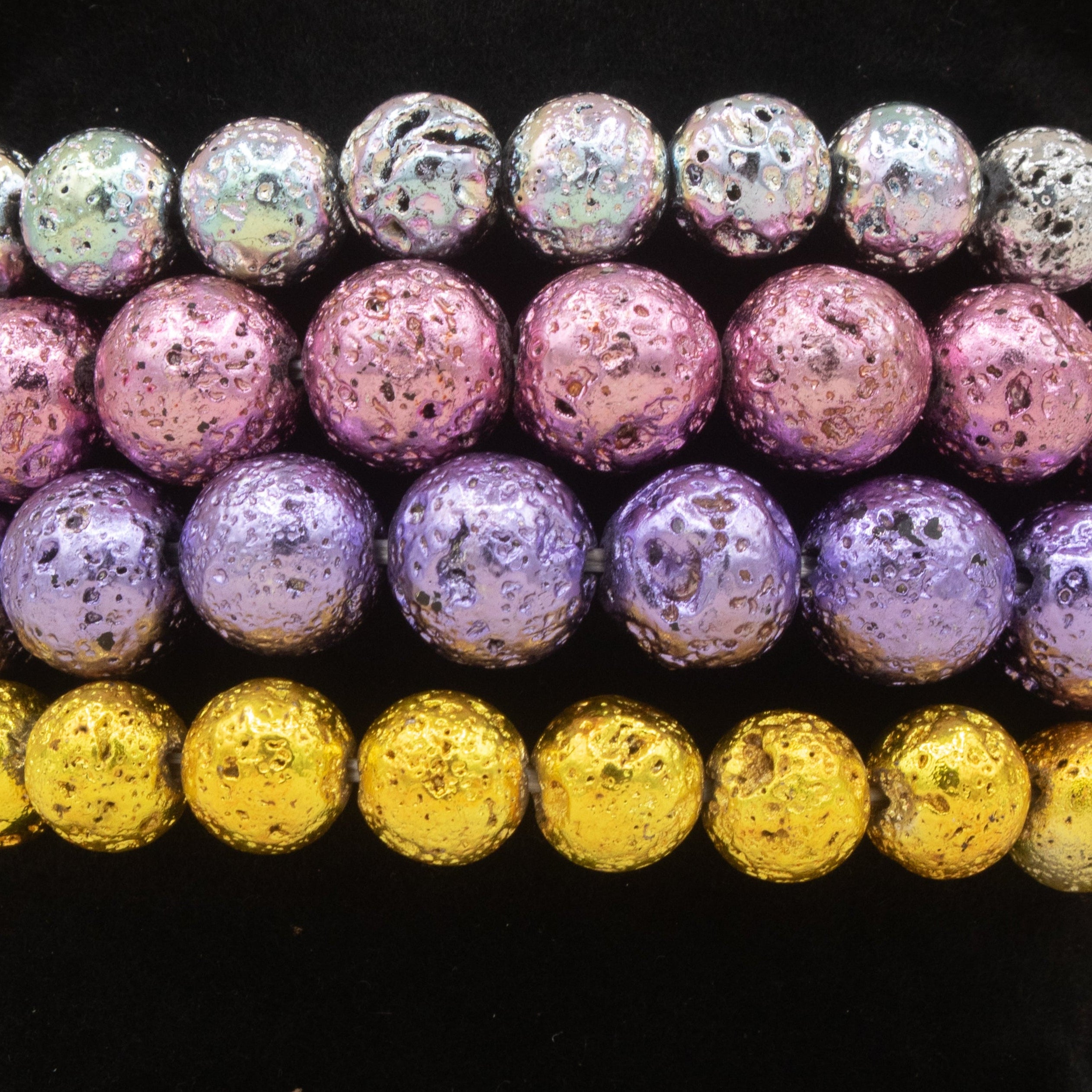Glistening Beaded Strech Bracelets