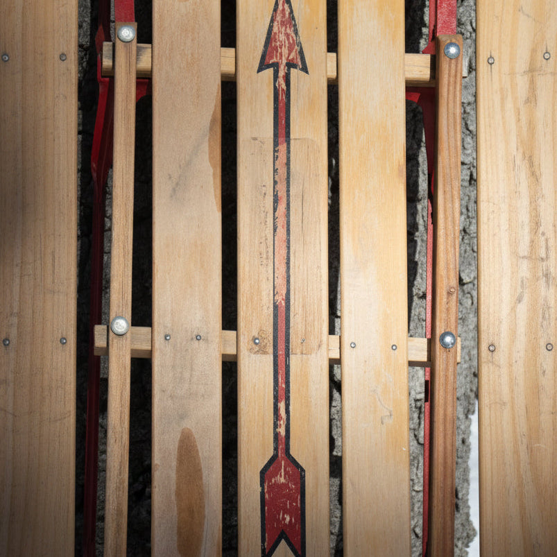 Flexible Flyer with Metal Runner Sled