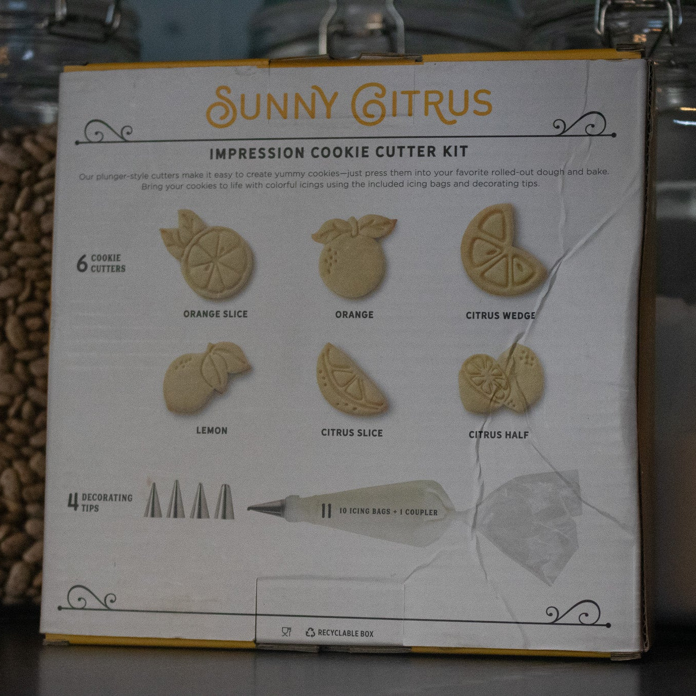 Williams Sonoma Sunny Citrus Impression Cookie Cutter 21-Piece Set Kit