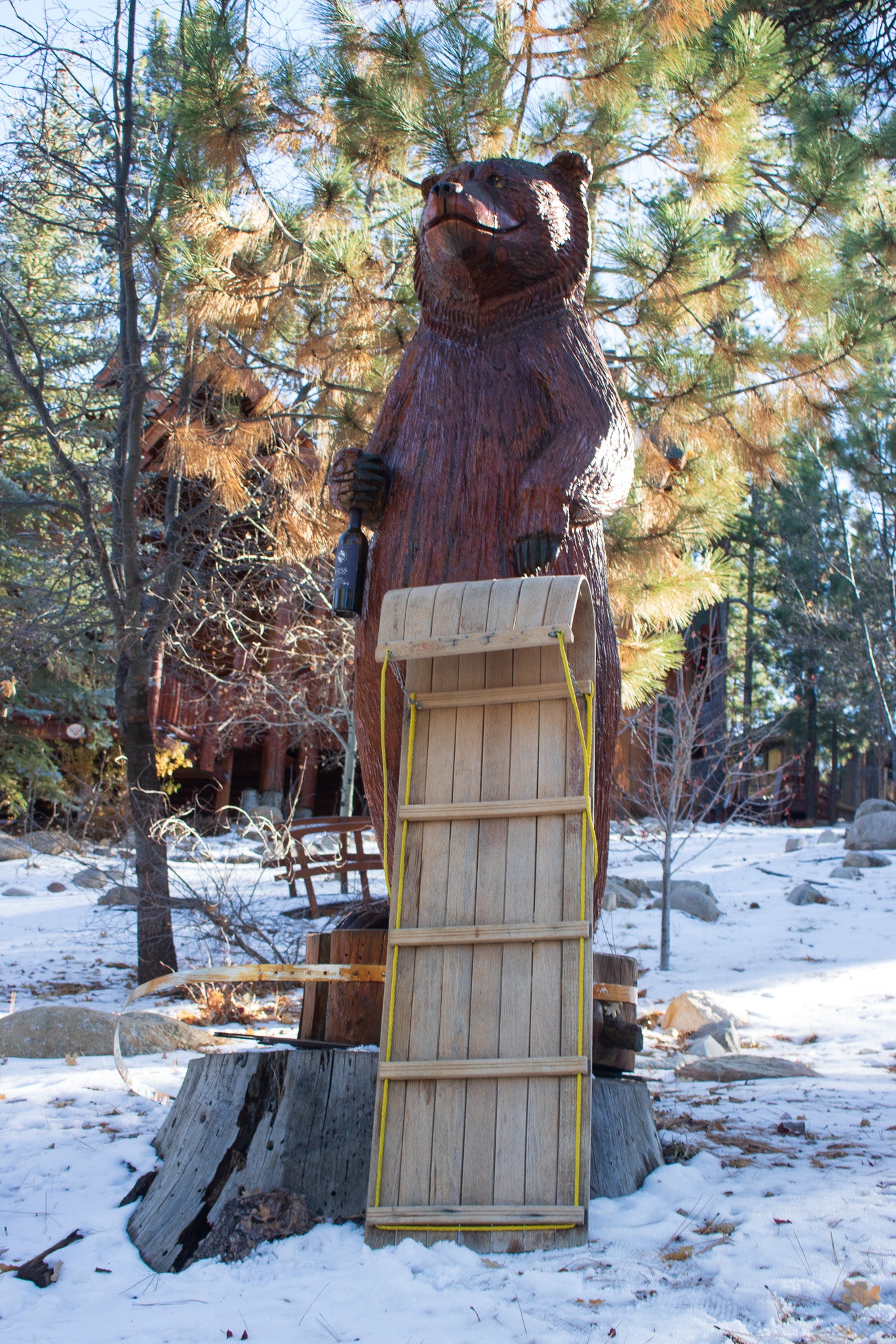 Wooden Antique Toboggan