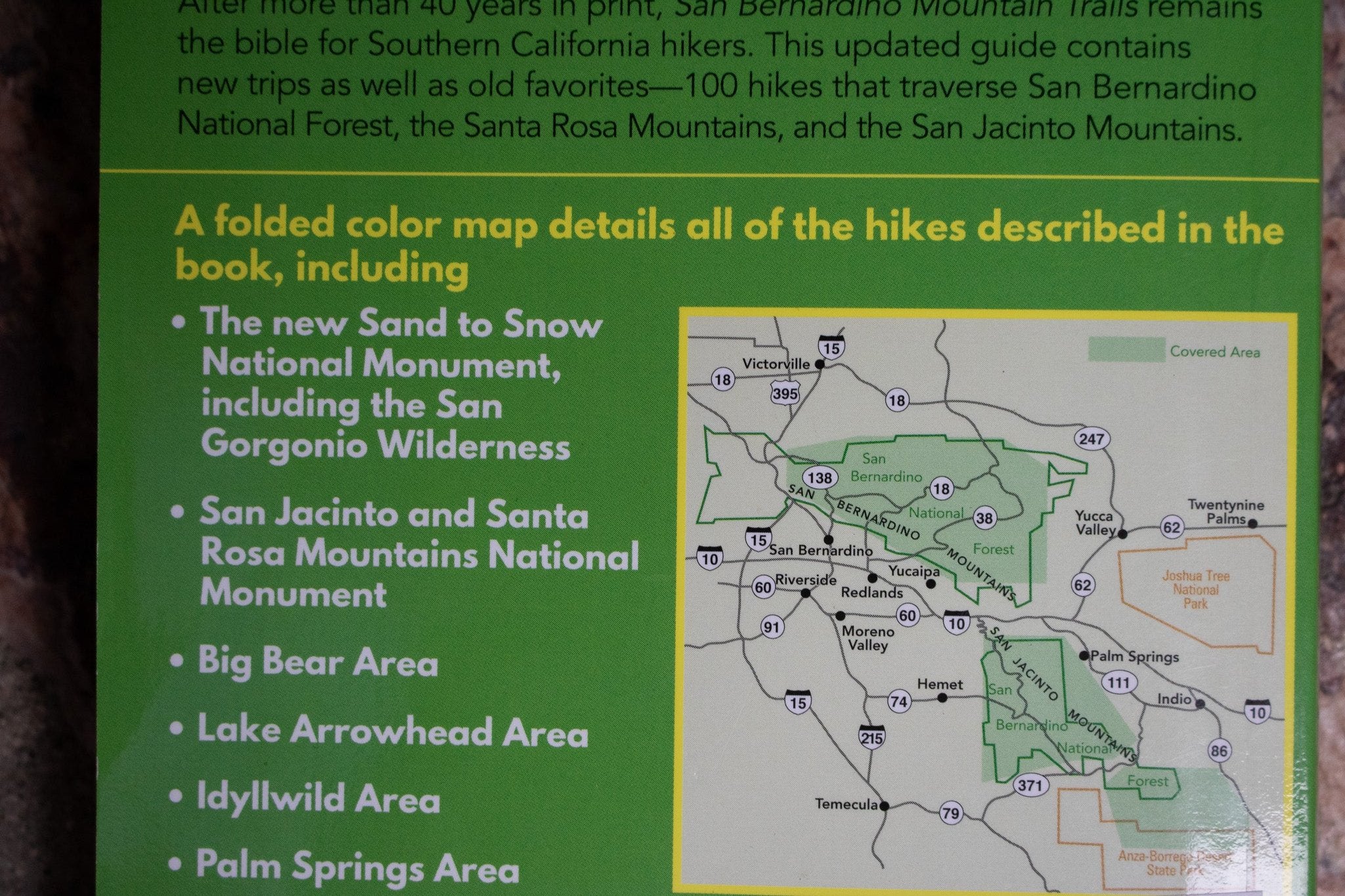 San Bernardino Mountain Trails: 100 Hikes in Southern California With Removable Folded Map By John Robinson & David Harris