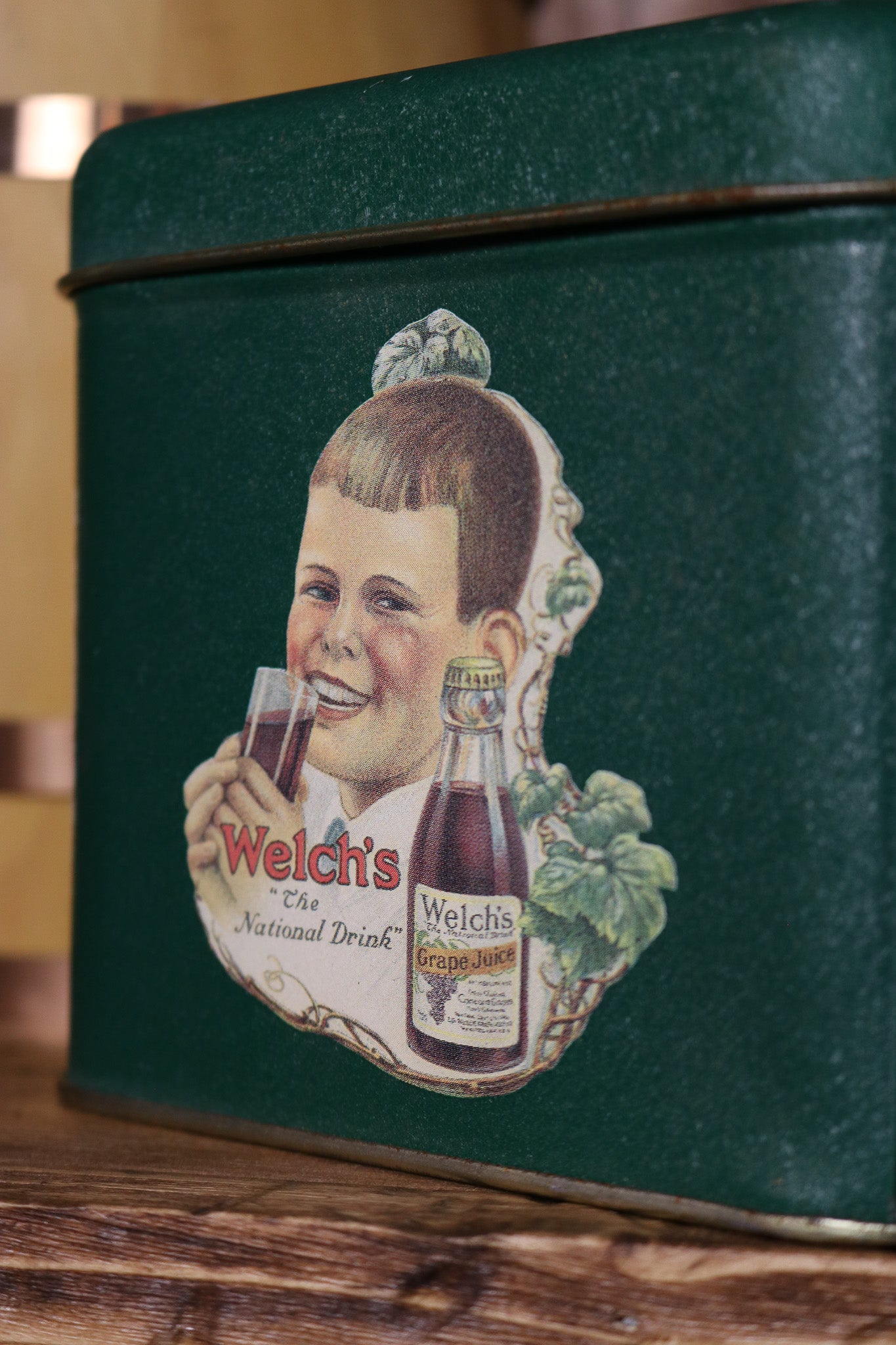 Welch's Antique National Drink Magazine Tin