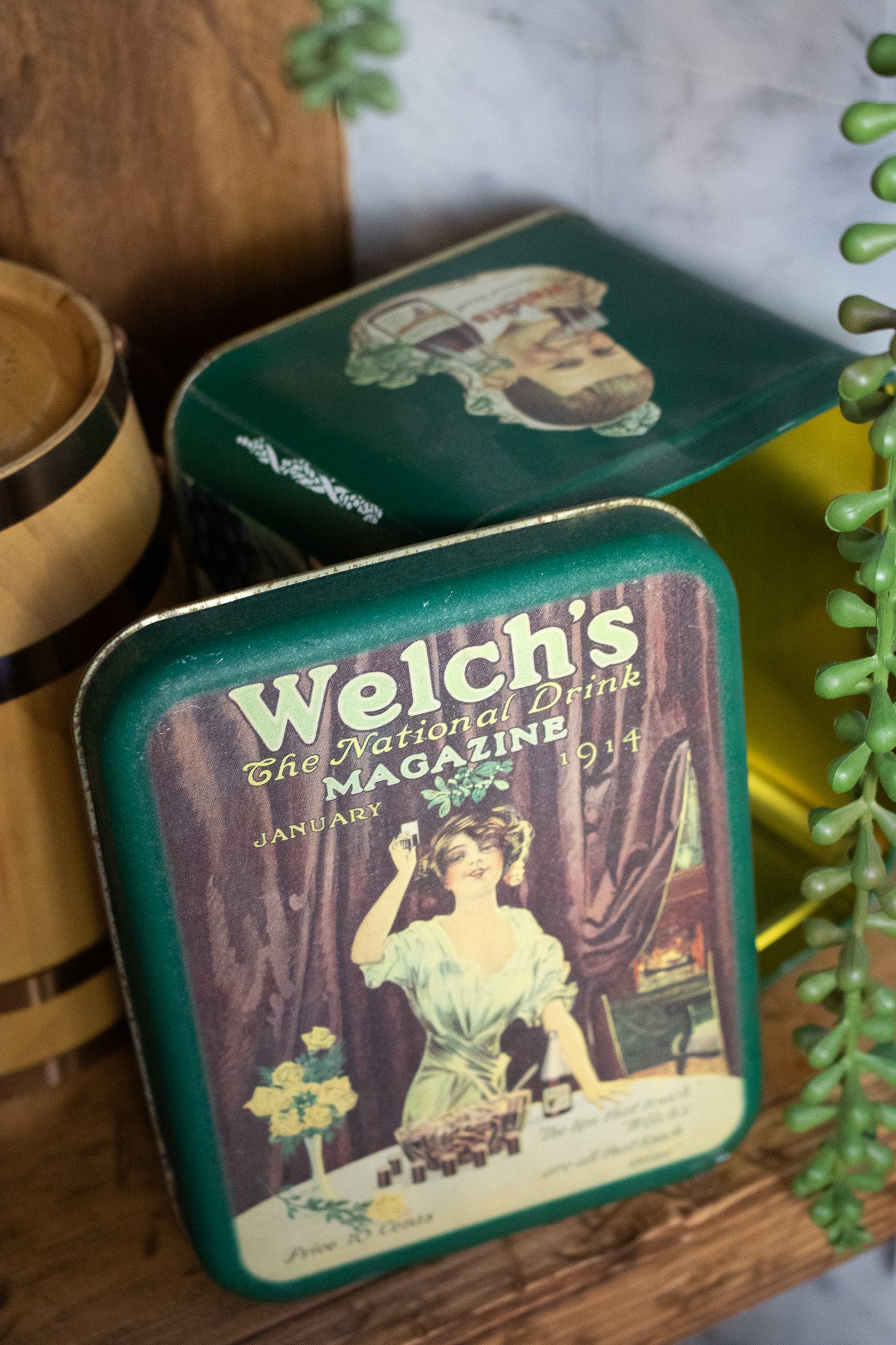 Welch's Antique National Drink Magazine Tin