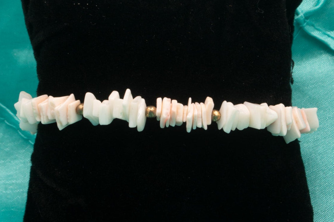 Authentic Peachy Seashell Bracelet