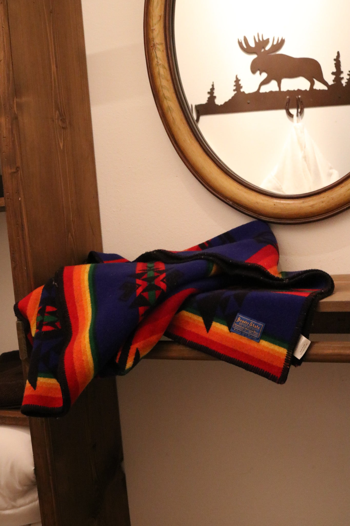 Pendleton Wool Mills Beaver State Aztec Blanket 5ft x 3ft Lap Blanket