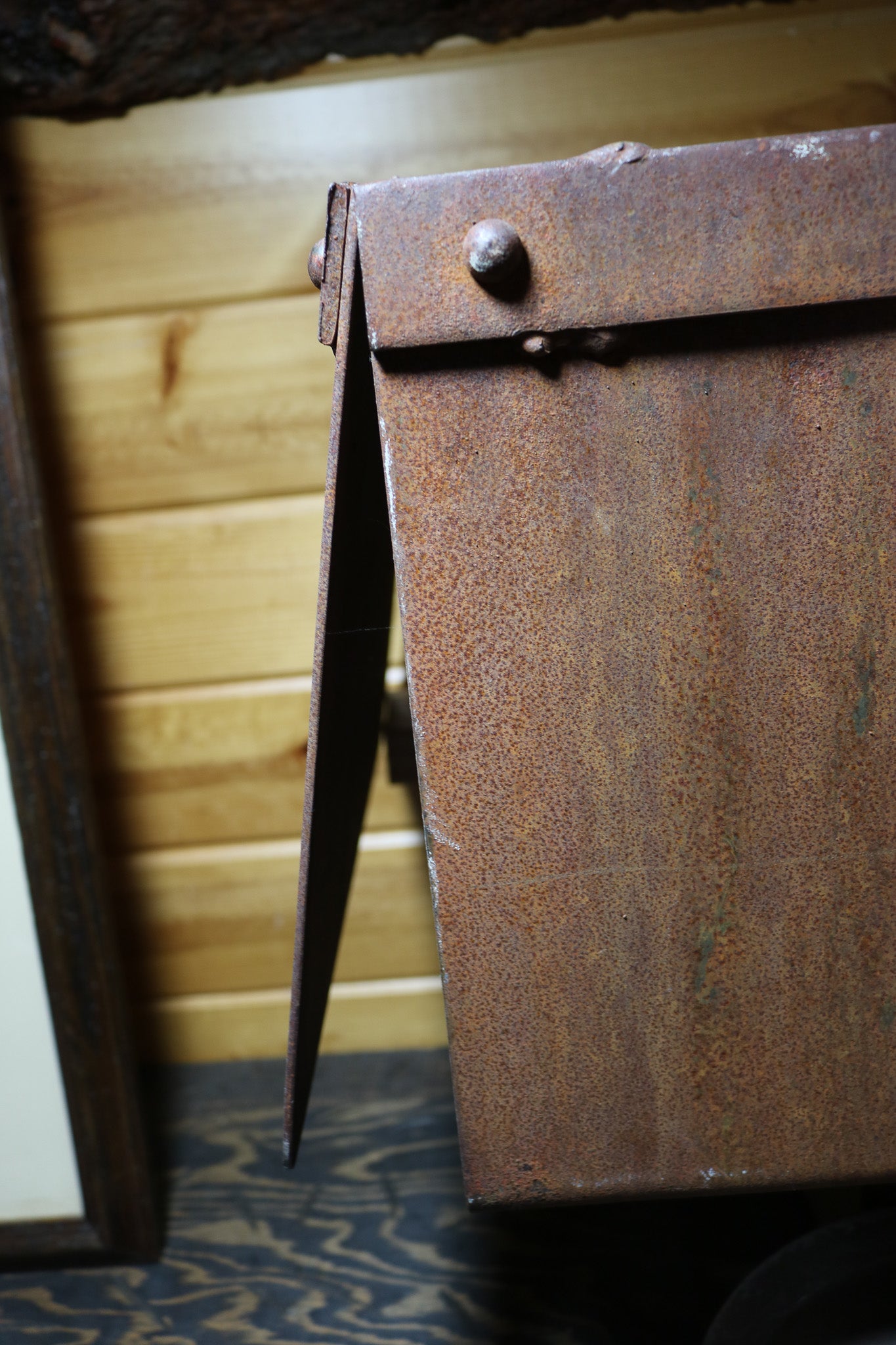 Steel Coal Cart Antique