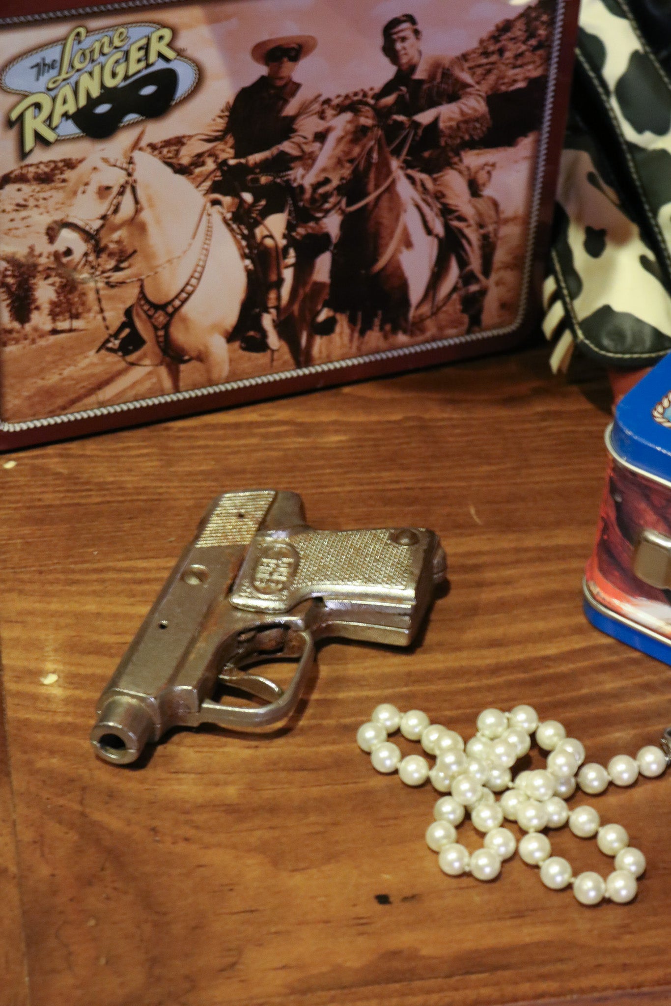 1940's Hubley Die Cast "Sure Shot" Kids Toy Cap Gun, Vintage Pistol