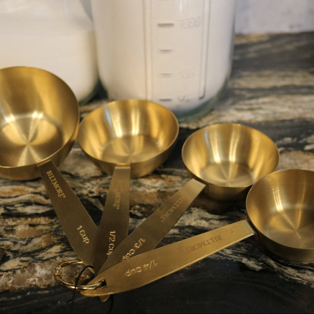 Biltmore 4 Piece Set Gold Plated Measuring Cup