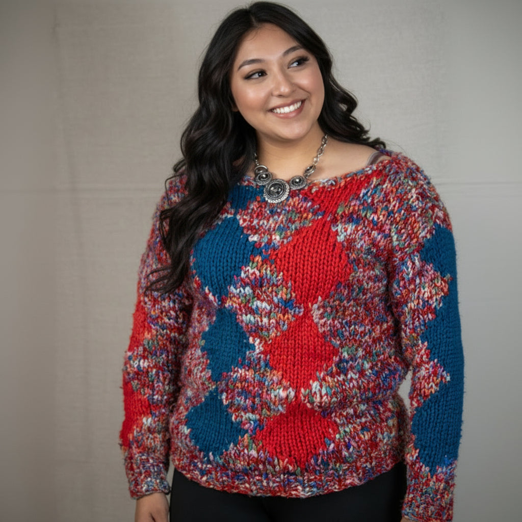 Handmade Chunky Knitted Cardigan Sweater