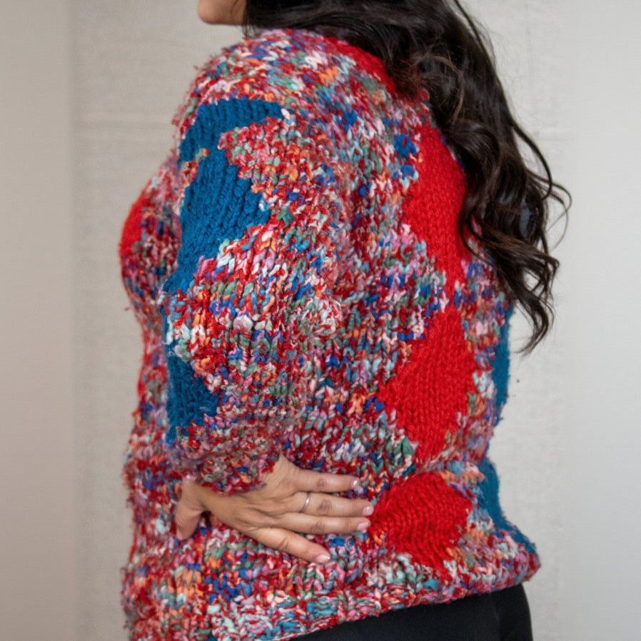 Handmade Chunky Knitted Cardigan Sweater