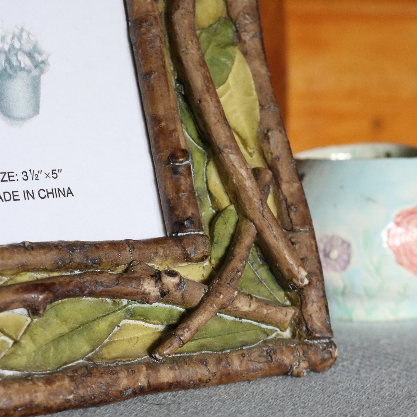 Resin Birdhouse Picture Frame 3 1/2" x 5"