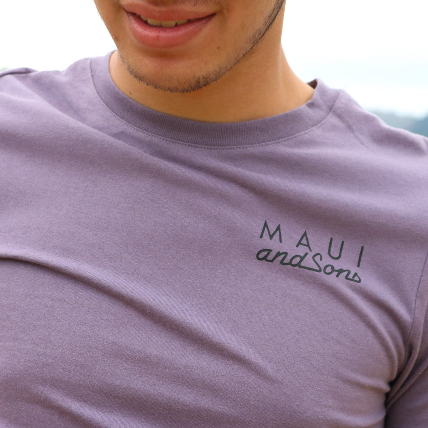 Maui and Sons Dust Purple Men's Small Tshirt