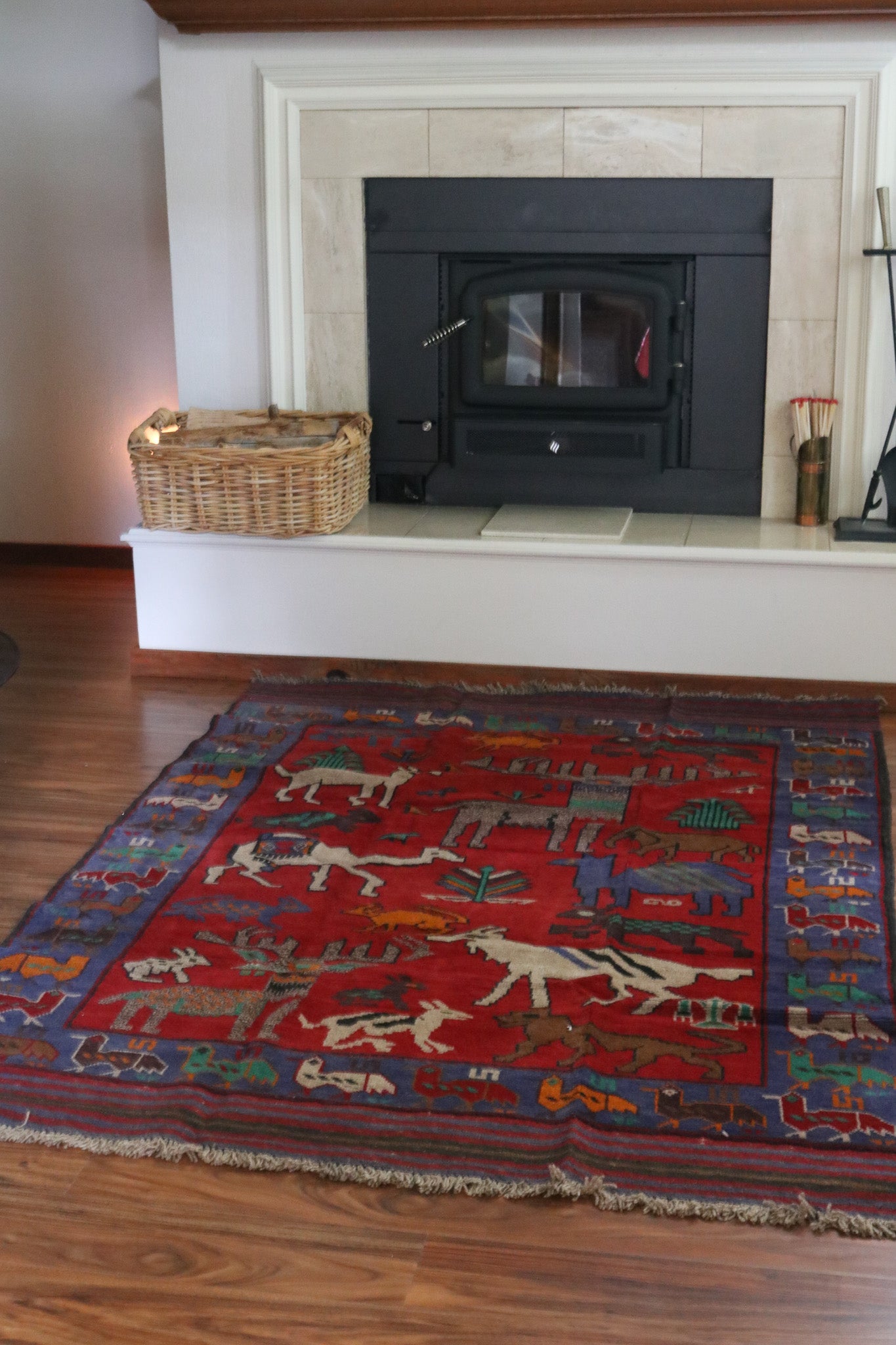 Afghanistan Handwoven Tribal Tableau Rug