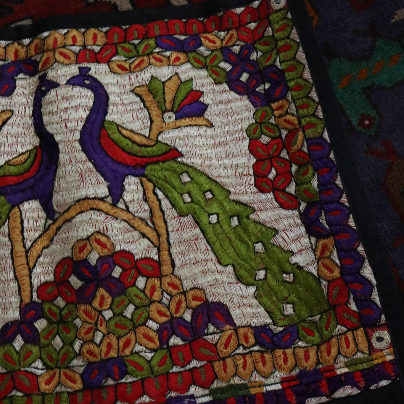 Handwoven Mini Afghan artistry tapestry