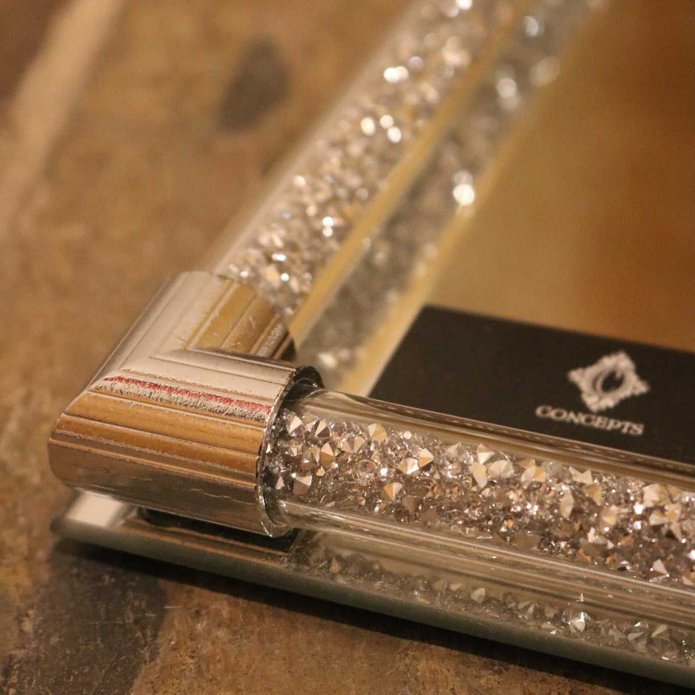 Crystal & Mirror Jewelry Tray 8"x12"