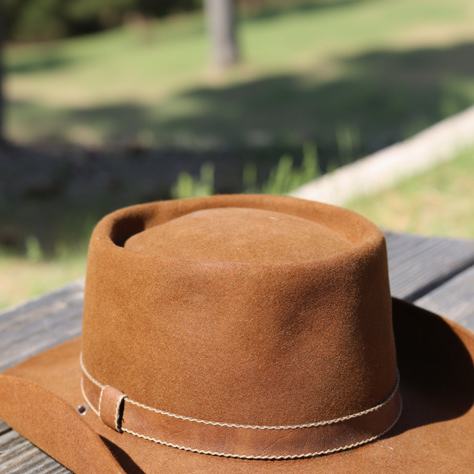 Vintage Stetson “The Billy Kidd” Felt Cowboy Hat – Brown Western Hat – Size 7 to 7 1/8