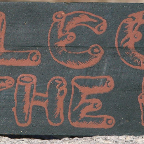 "Welcome to the Lake" Hand Painted Wooden Sign