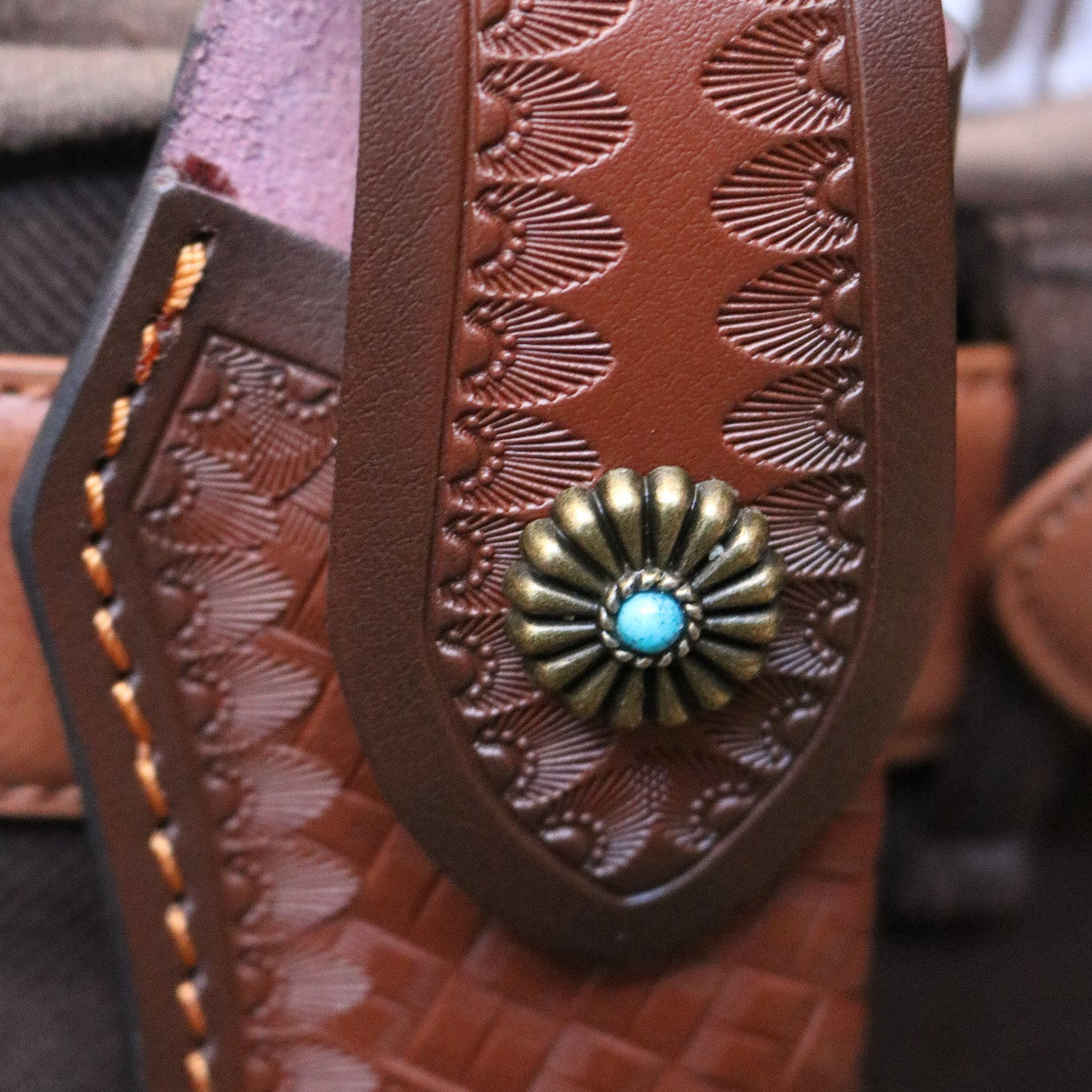 Foldable Pocket Knife Leather Sheath