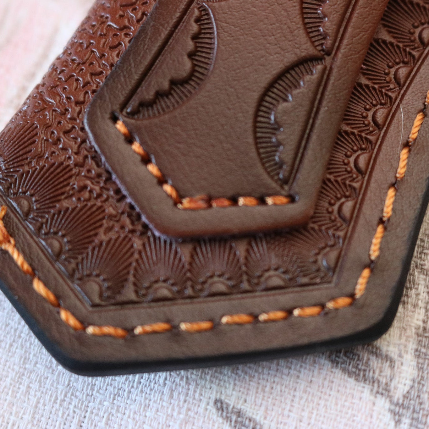 Foldable Pocket Knife Leather Sheath
