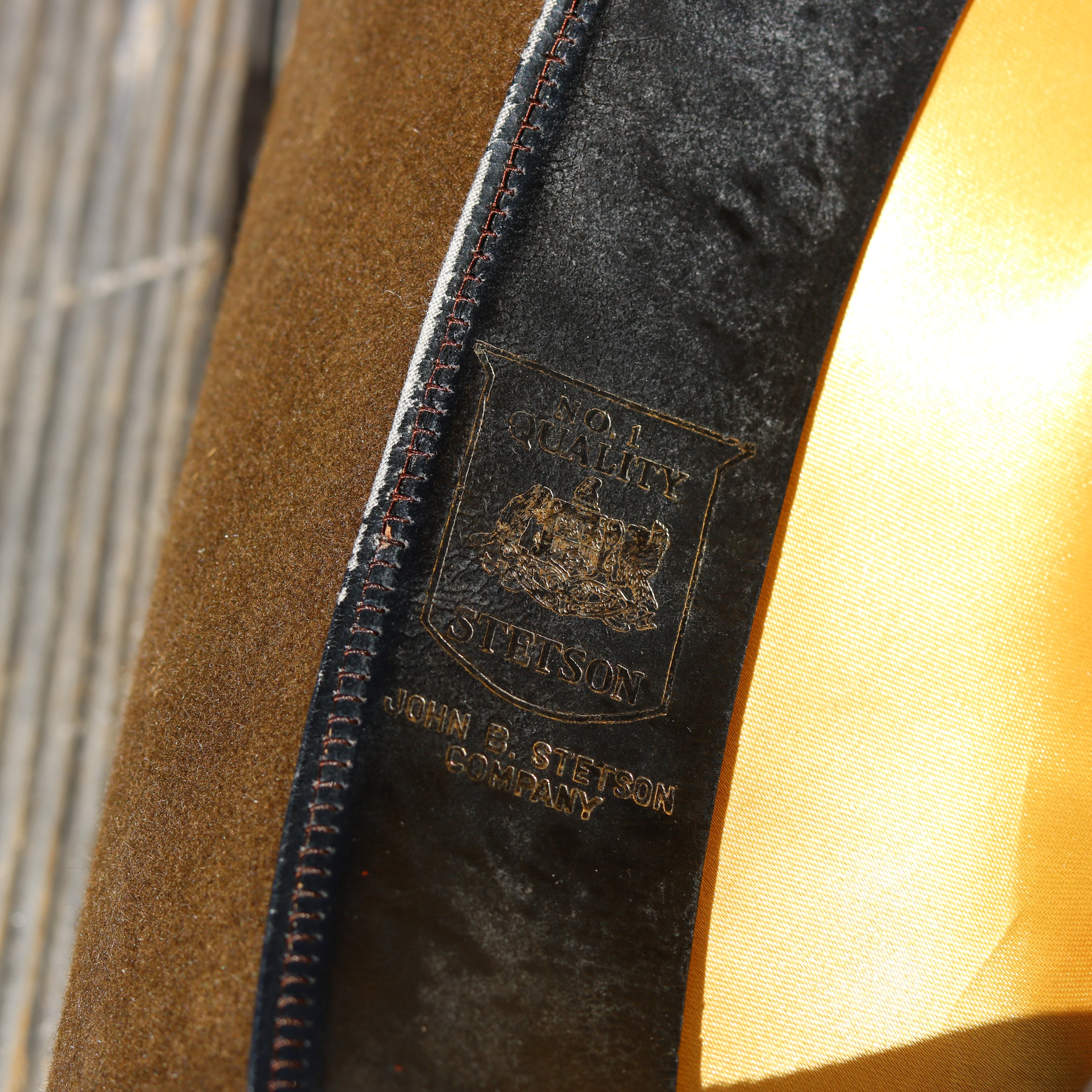 Vintage John B. Stetson Cowboy Hat – Brown Felt – Size 7 1/8 – Classic Western Hat