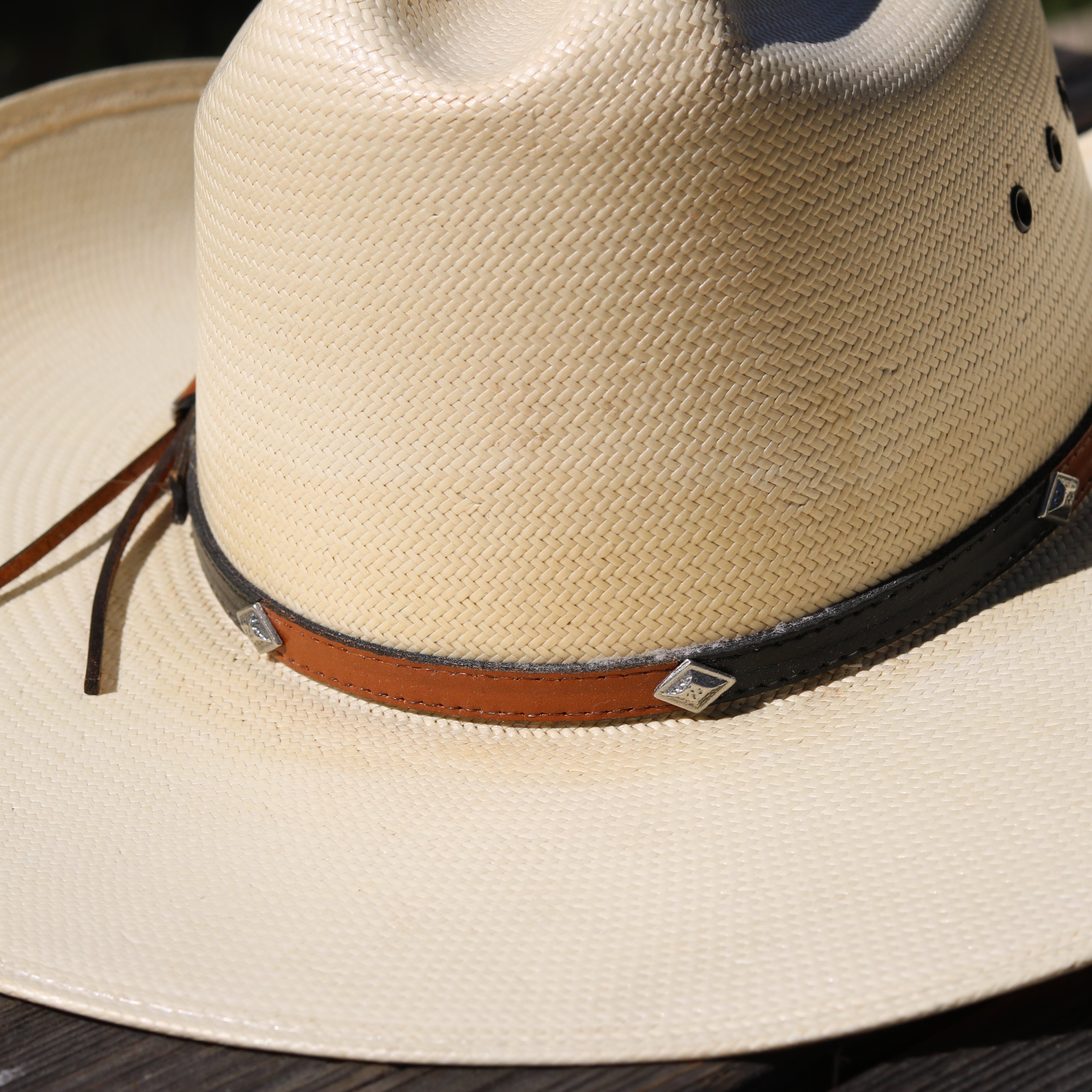 Vintage Stetson Shantung Panama Straw Cowboy Hat – Size 7 (56 cm) – Western Summer Hat