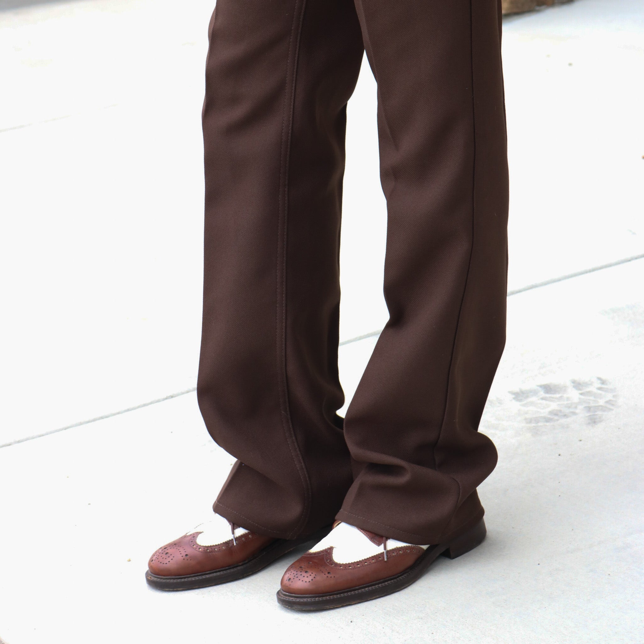 Soho New York Brown White Wingtip Dress Shoes – Made in Italy Leather Sole Men’s Size 9.5