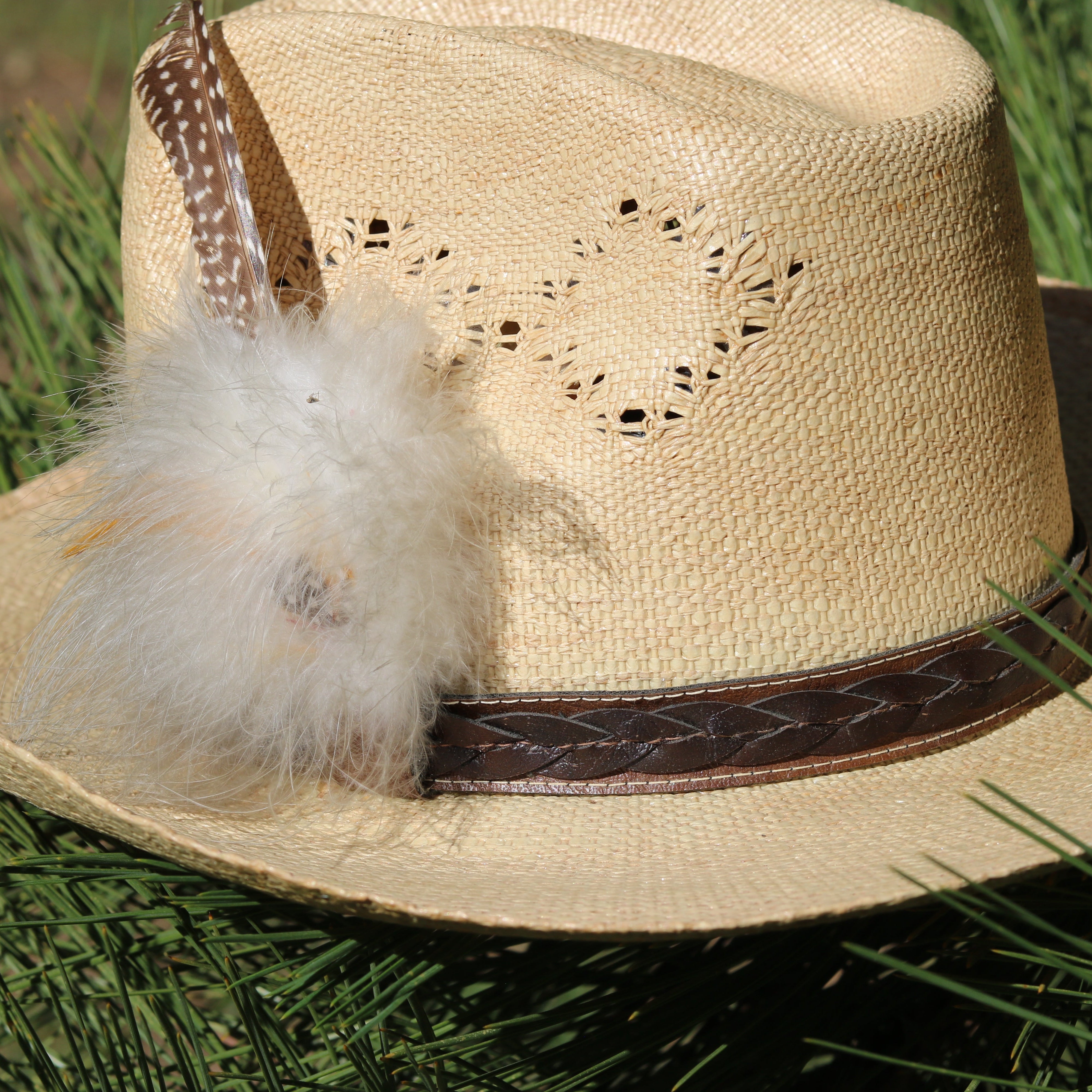 Vintage Stetson Roadrunner Straw Cowboy Hat – Bryant Finish – Size 7 – Western Summer Hat