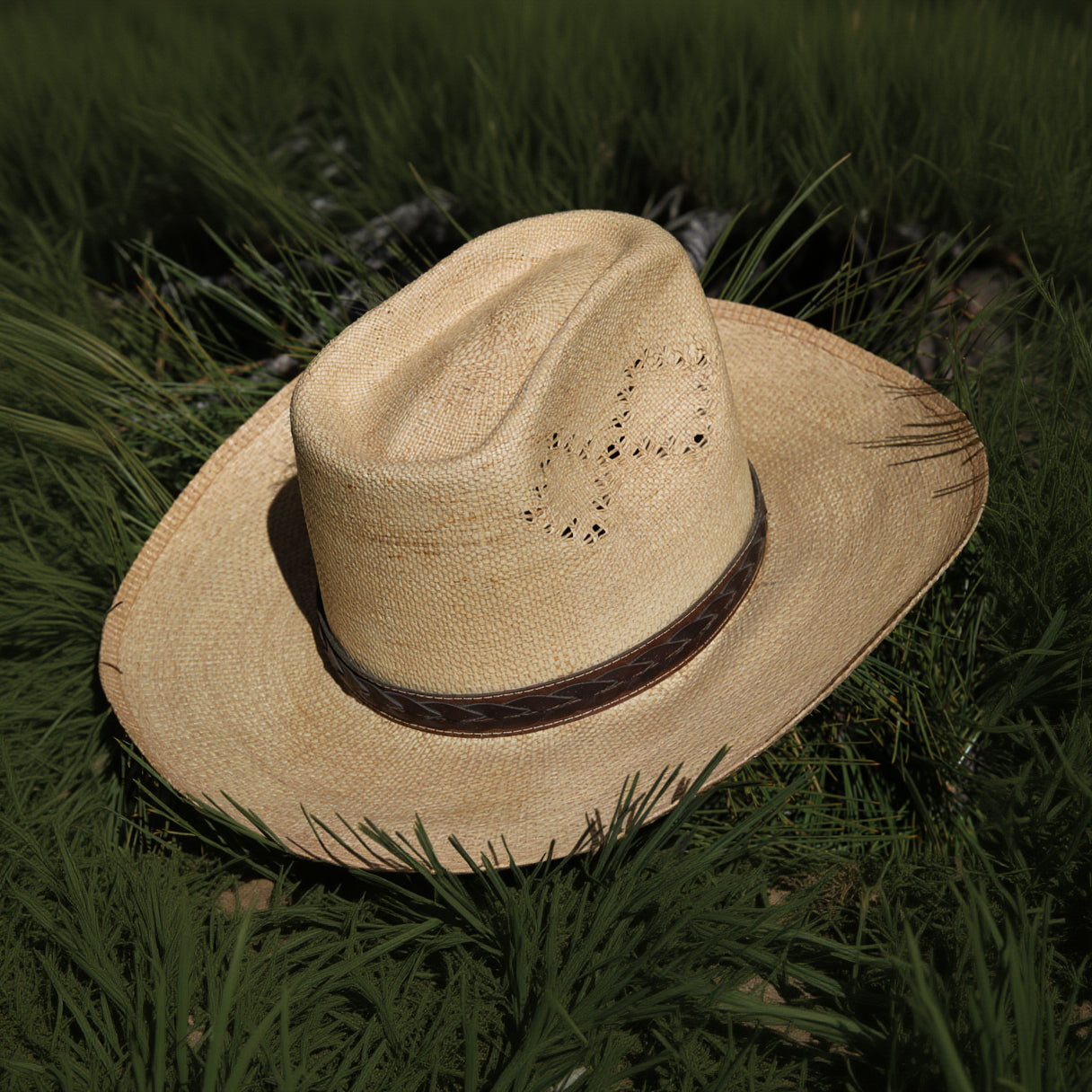 Vintage Stetson Roadrunner Straw Cowboy Hat – Bryant Finish – Size 7 – Western Summer Hat