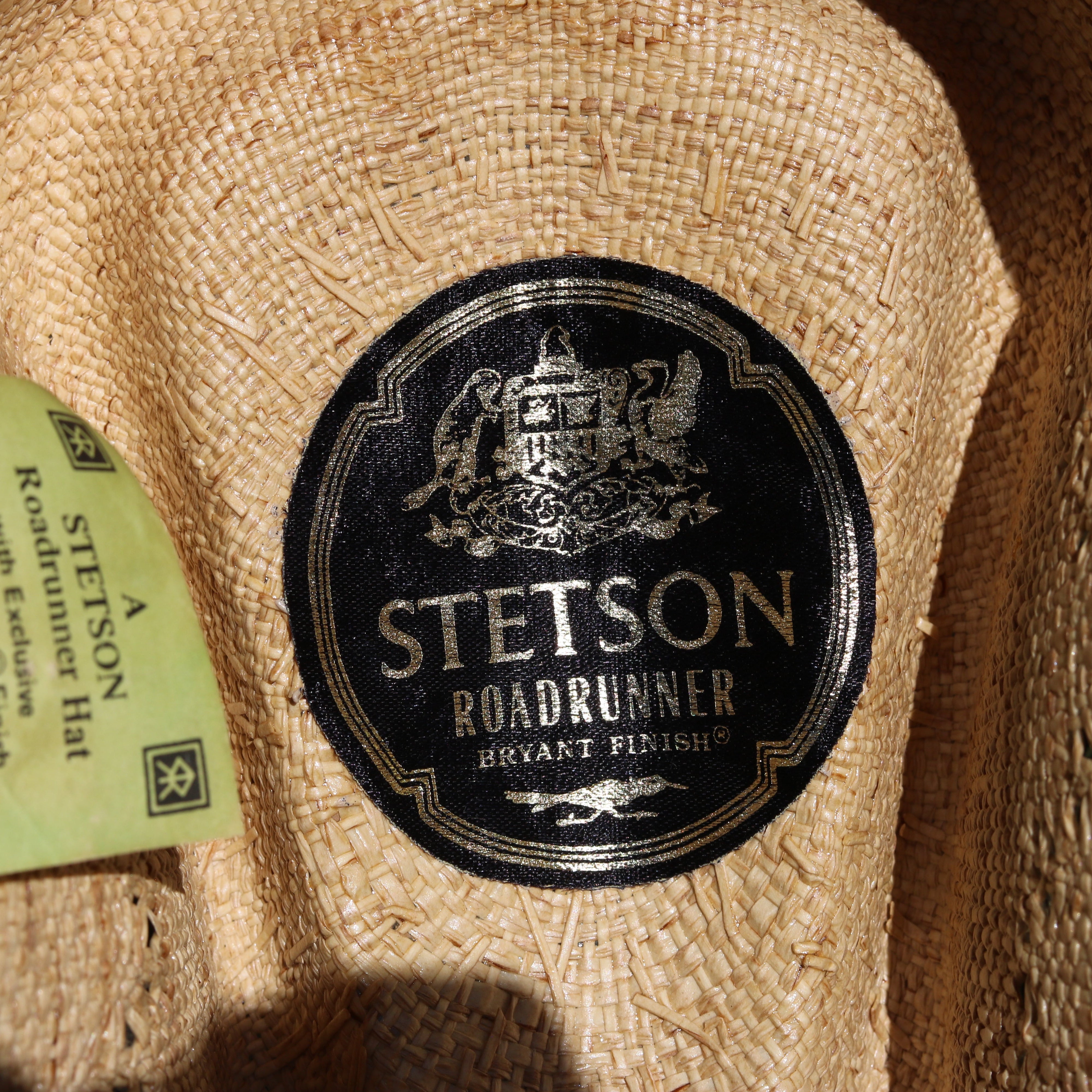 Vintage Stetson Roadrunner Straw Cowboy Hat – Bryant Finish – Size 7 – Western Summer Hat