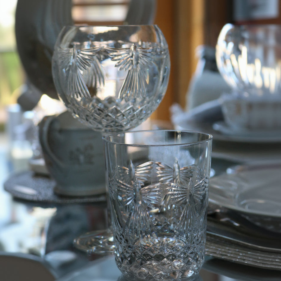 WATERFORD Crystal Millennium Collection A Toast To The Year 2000: First Toast Happiness Second Toast Love Third Toast Prosperity Fifth Toast Peace Toasting Goblets