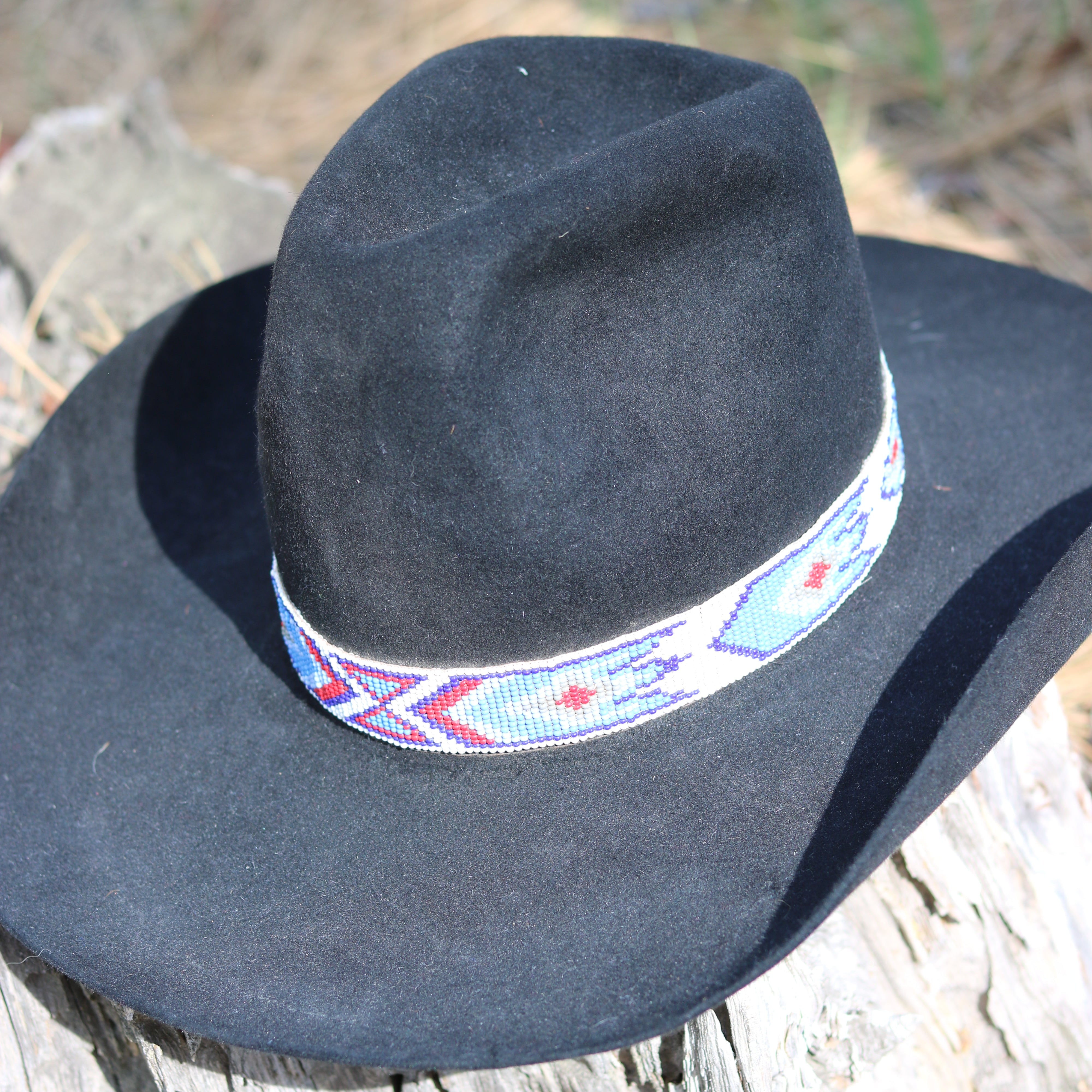 Black Resistol Felt Cowboy Hat